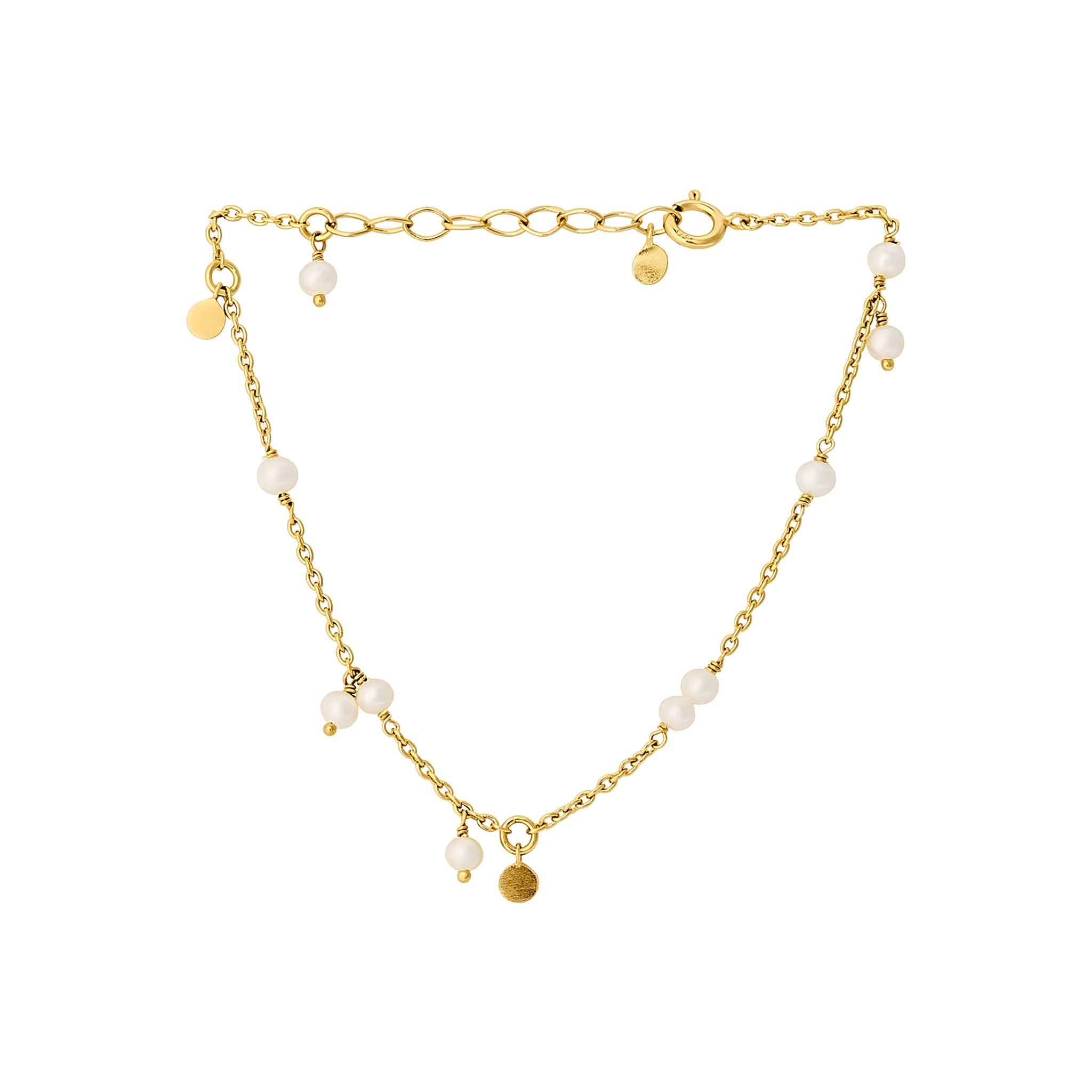 Pernille Corydon Armband Ocean Pearl, vergoldet