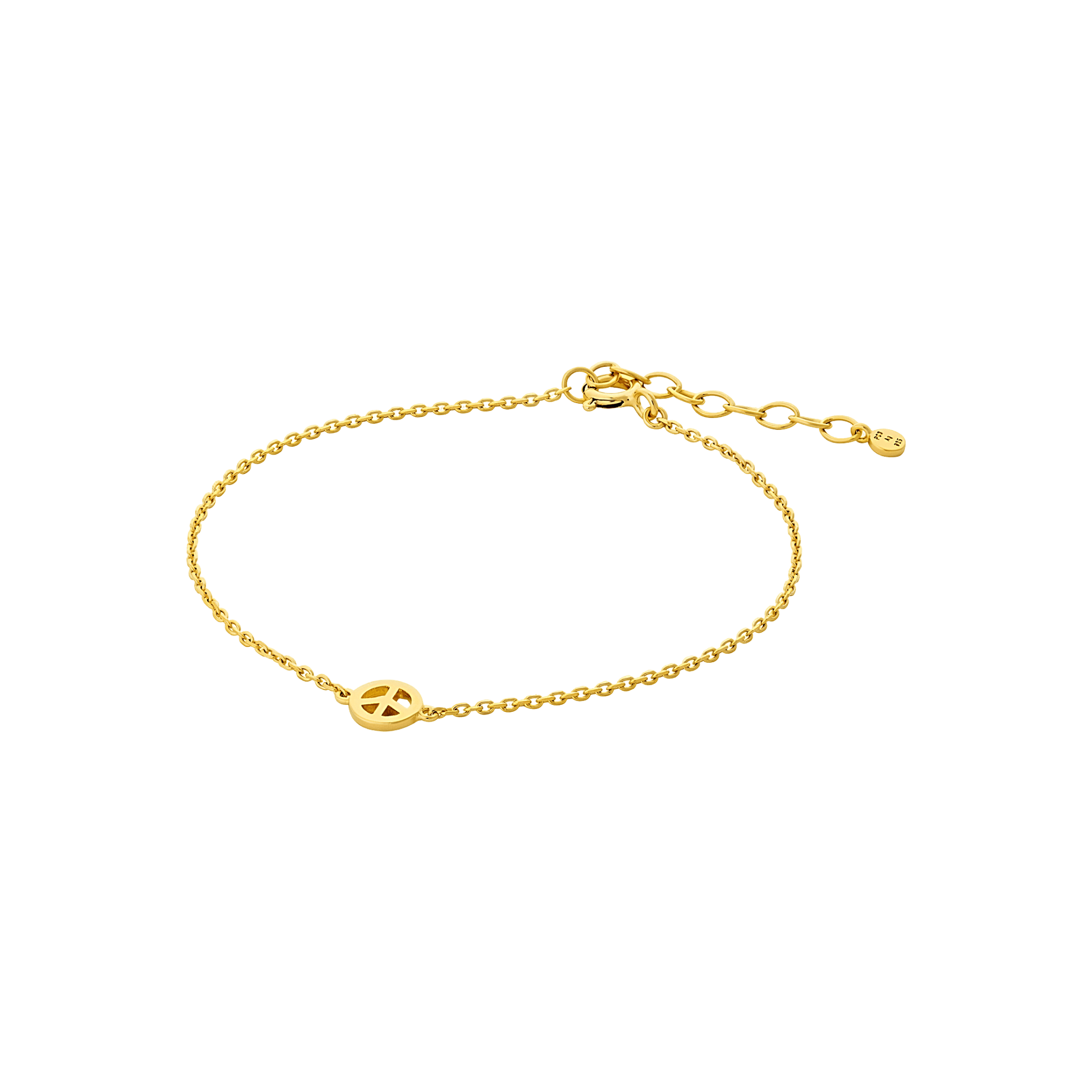 Pernille Corydon Armband Peace, vergoldet