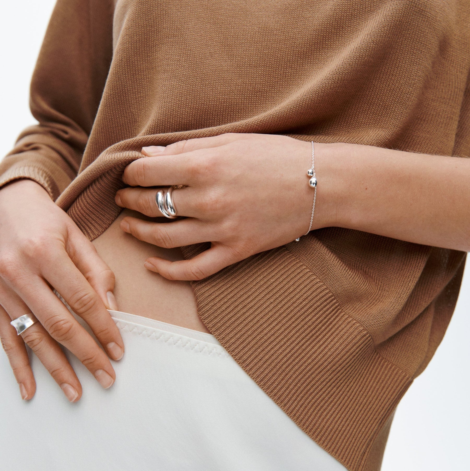 Pernille Corydon Armband Rain, Silber