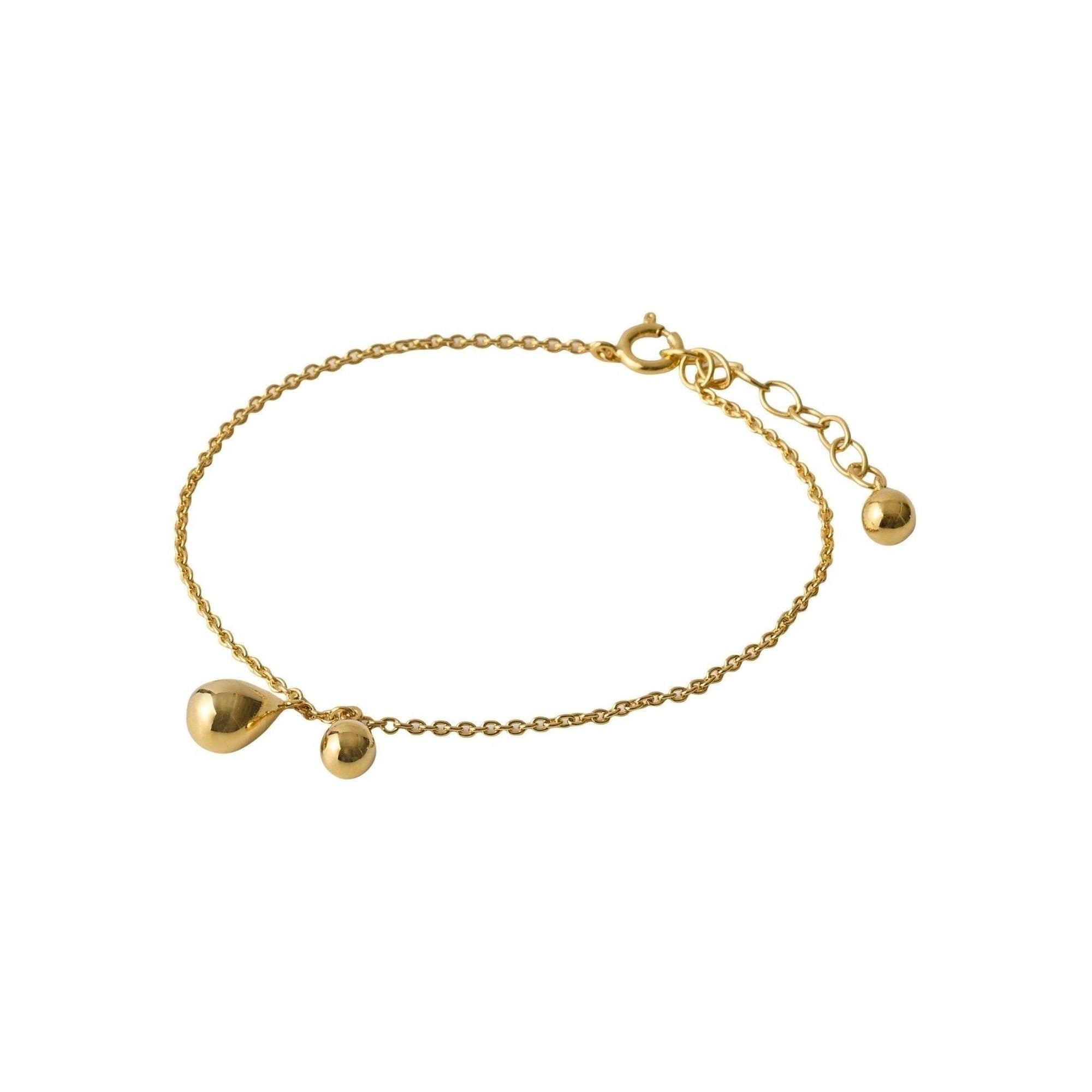 Pernille Corydon Armband Rain, vergoldet