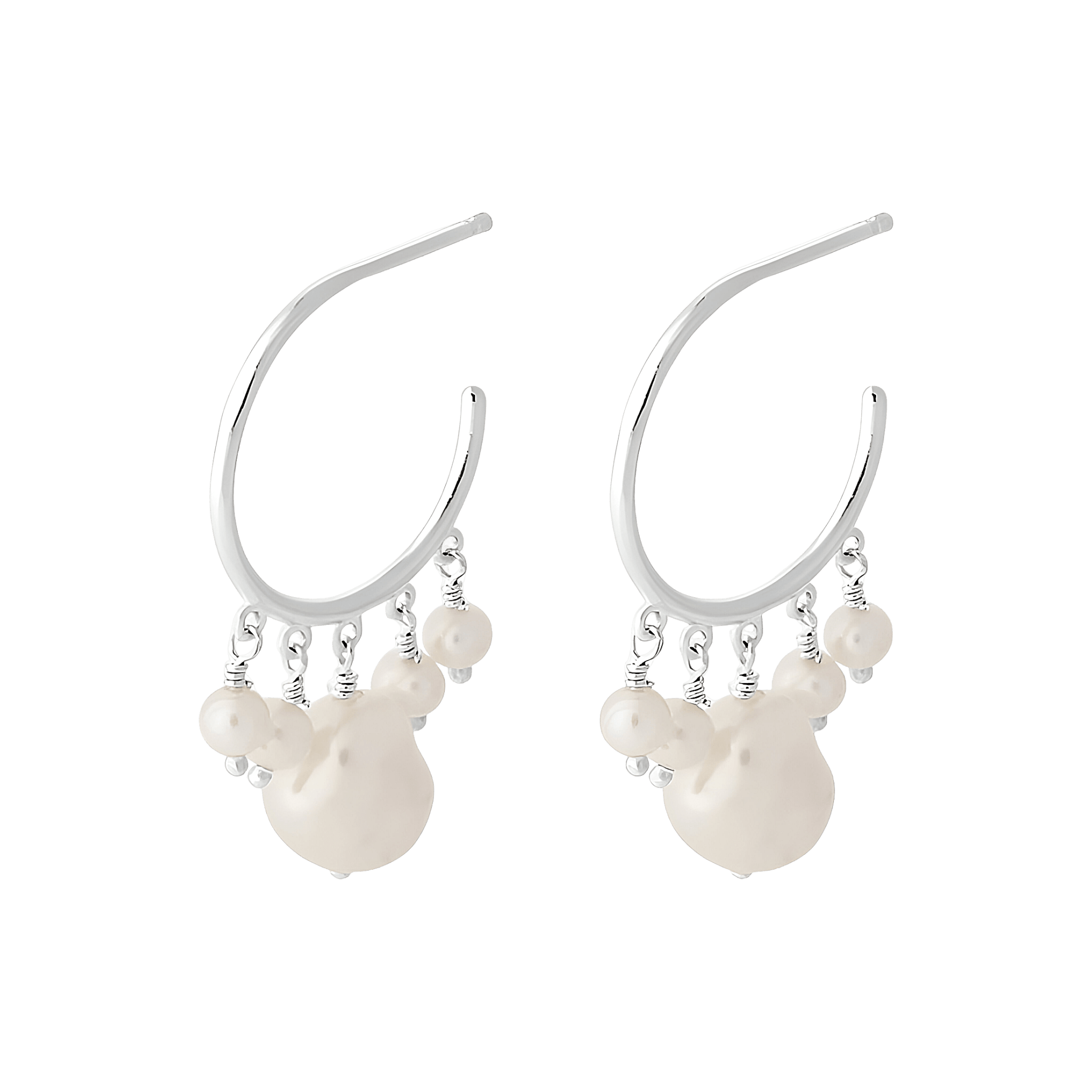 Pernille Corydon Creolen Bay, Silber