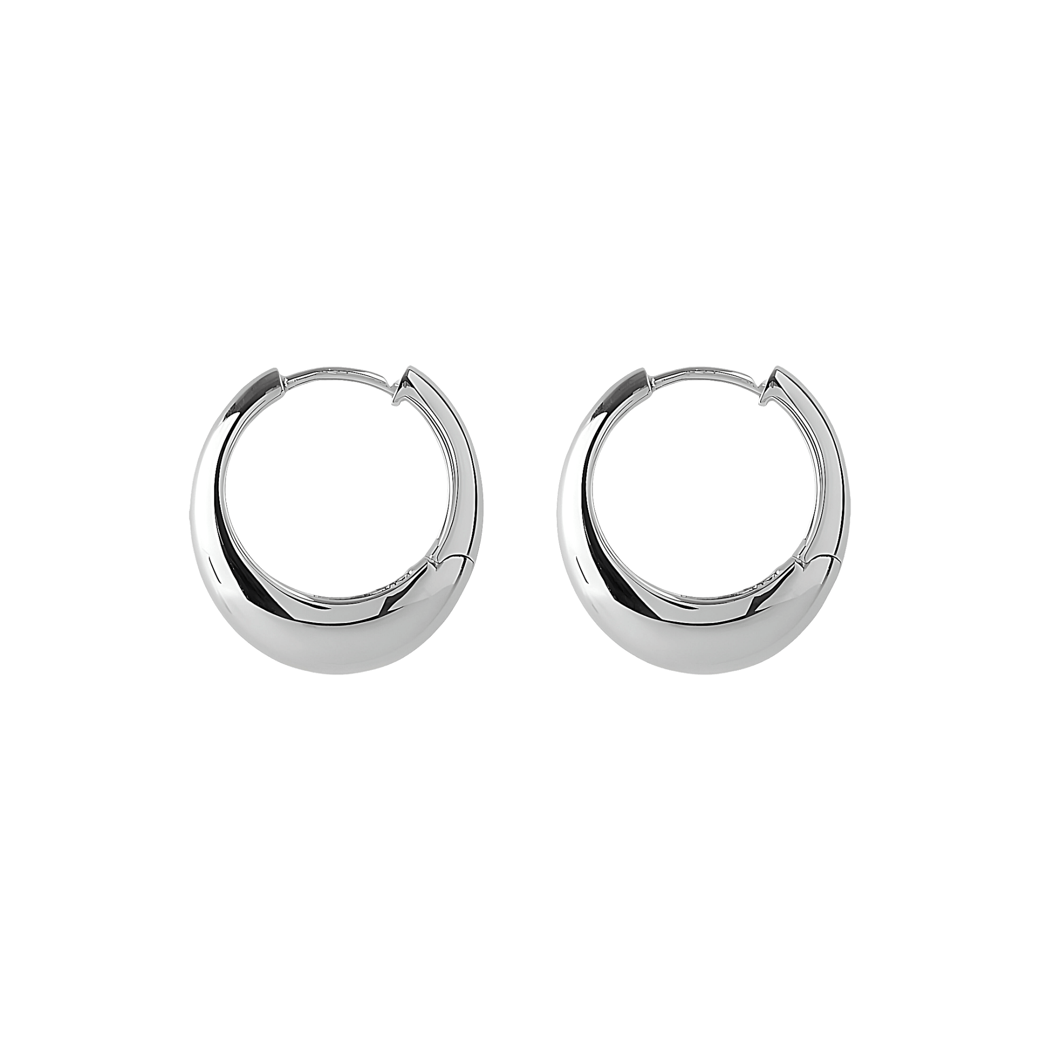 Pernille Corydon Creolen Globe Huggies, Silber