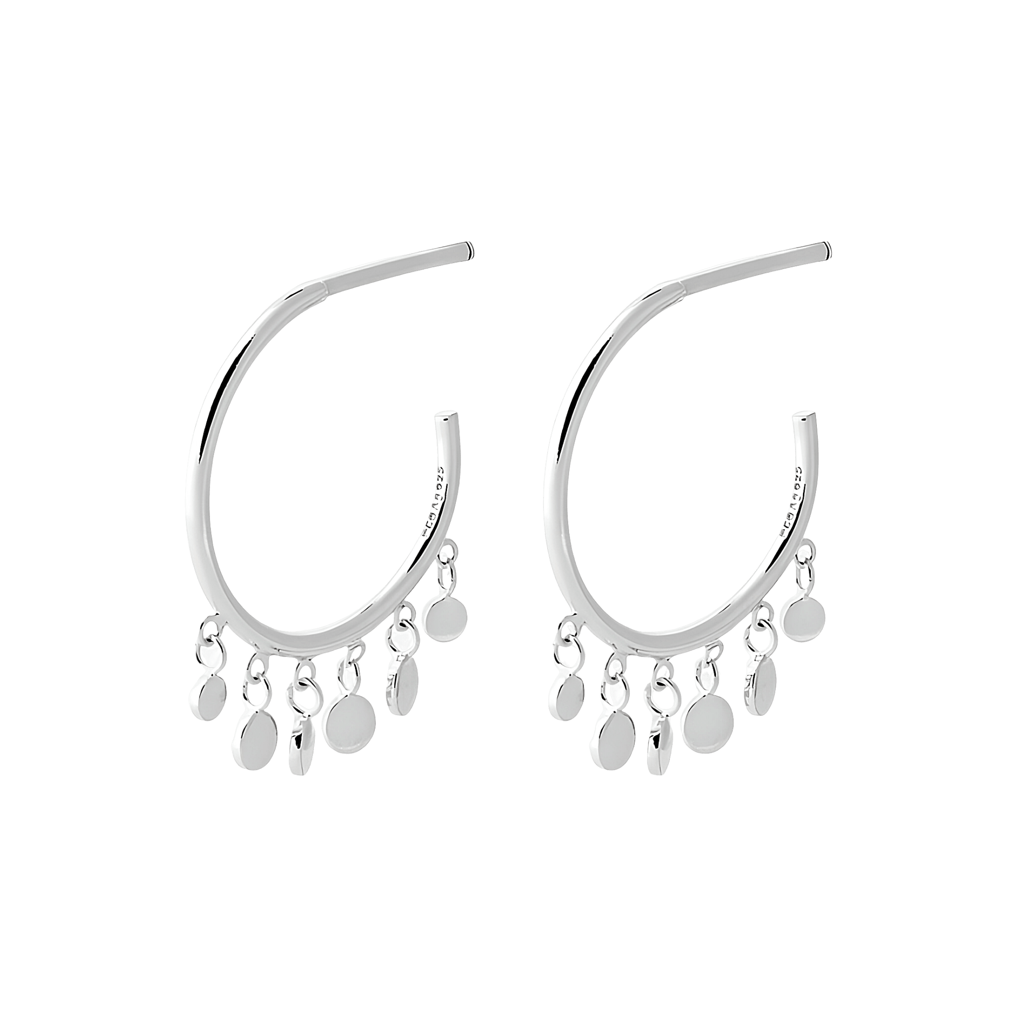 Pernille Corydon Creolen Glow, Silber