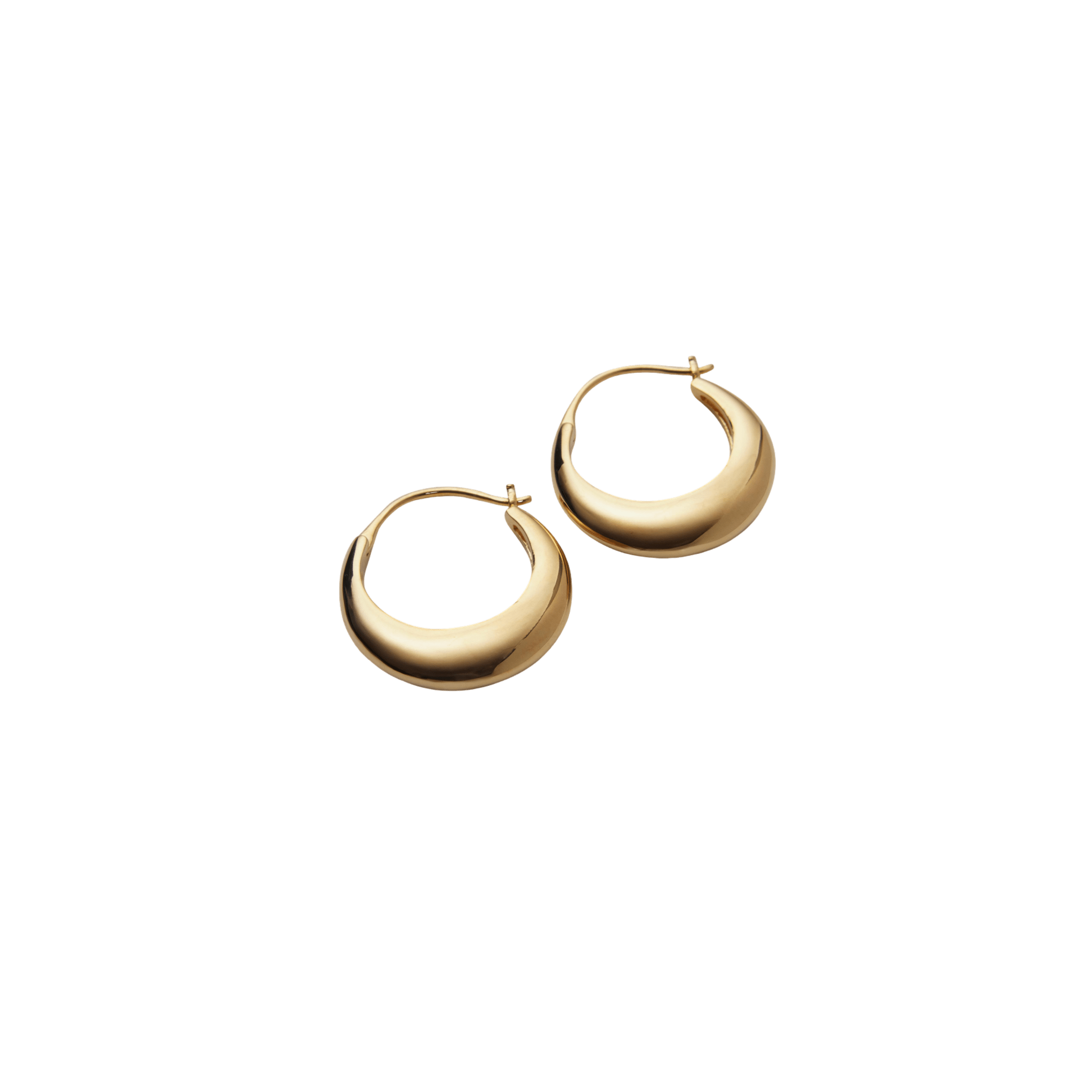 Pernille Corydon Creolen Large Atlas, vergoldet