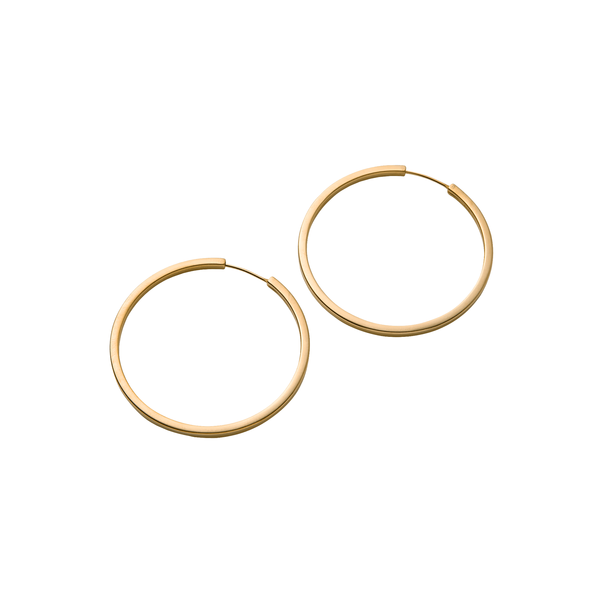 Pernille Corydon Creolen Large Circle Line, vergoldet