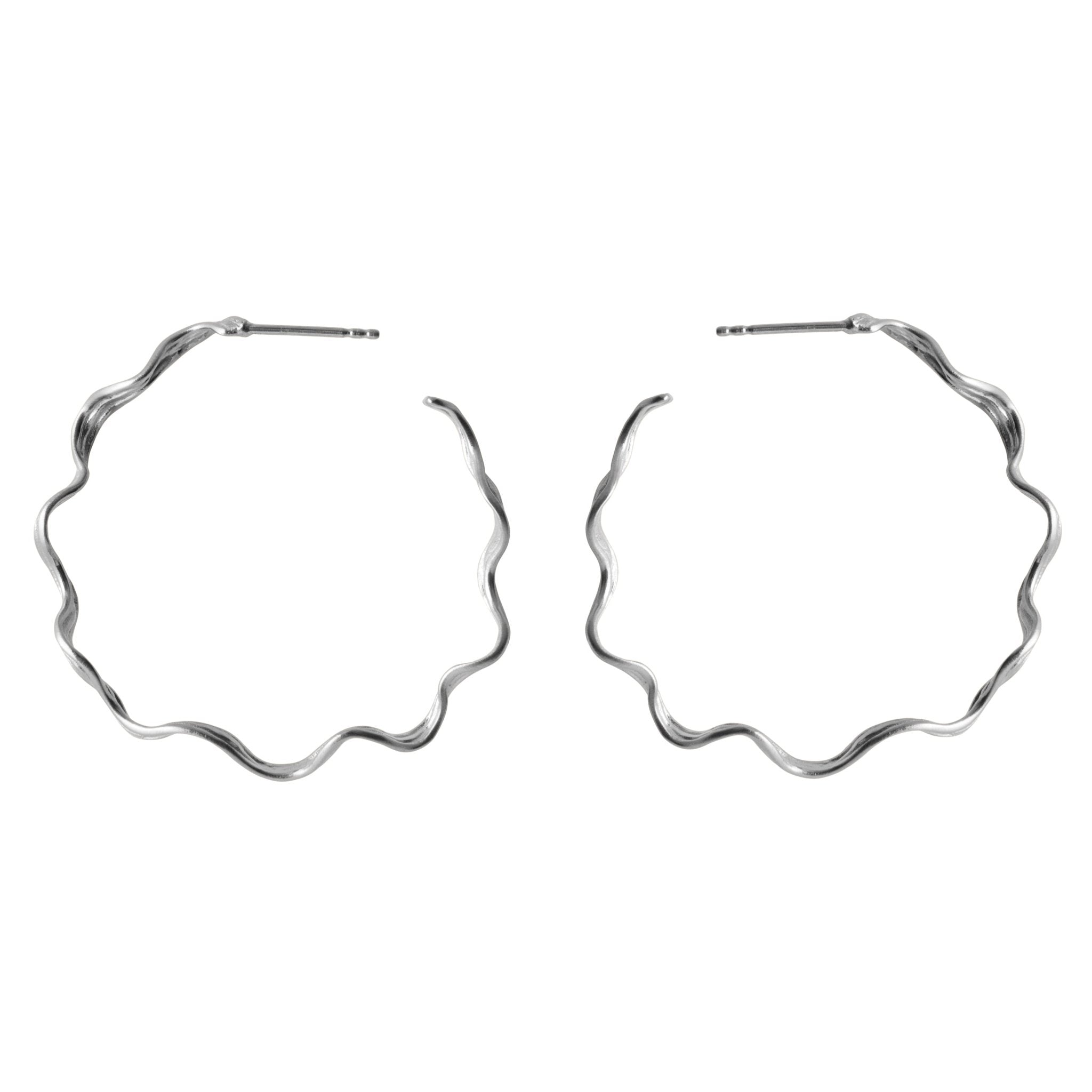 Pernille Corydon Creolen Large Hellir, Silber