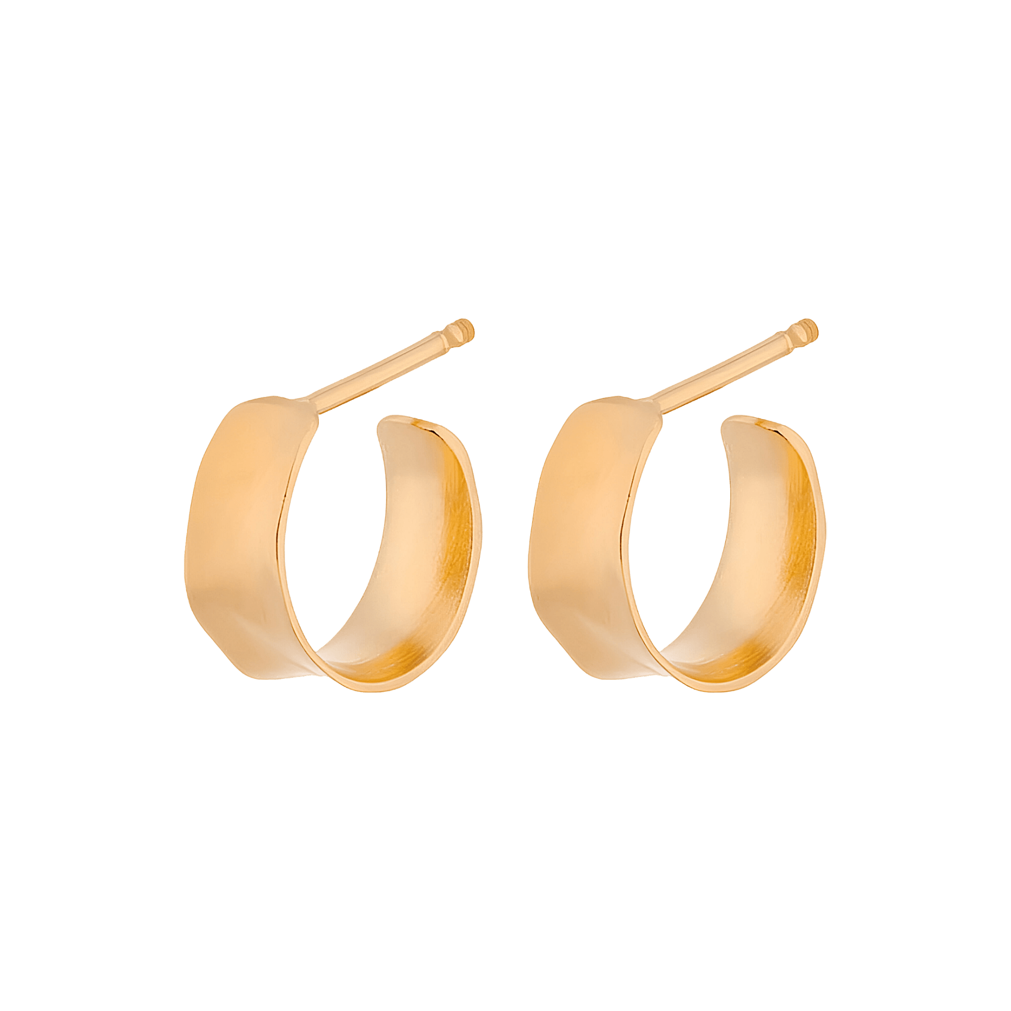 Pernille Corydon Creolen Mini Saga, vergoldet