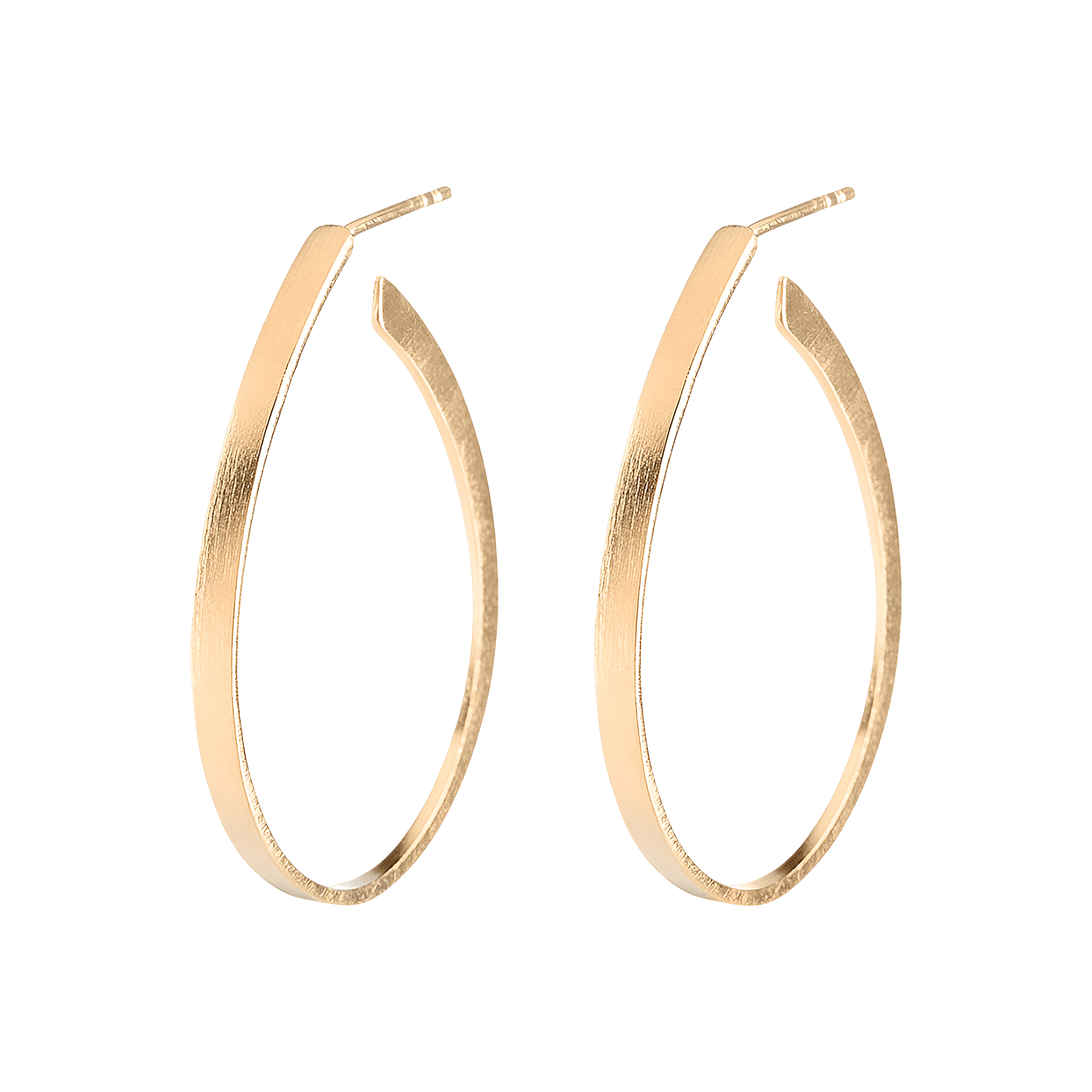 Pernille Corydon Creolen Oval Creoles, vergoldet