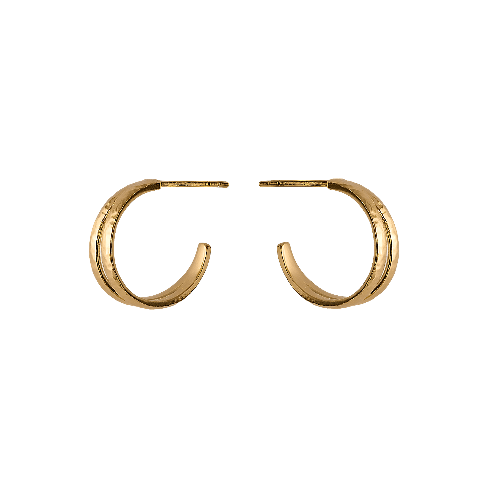 Pernille Corydon Creolen Poetry Hoops, vergoldet