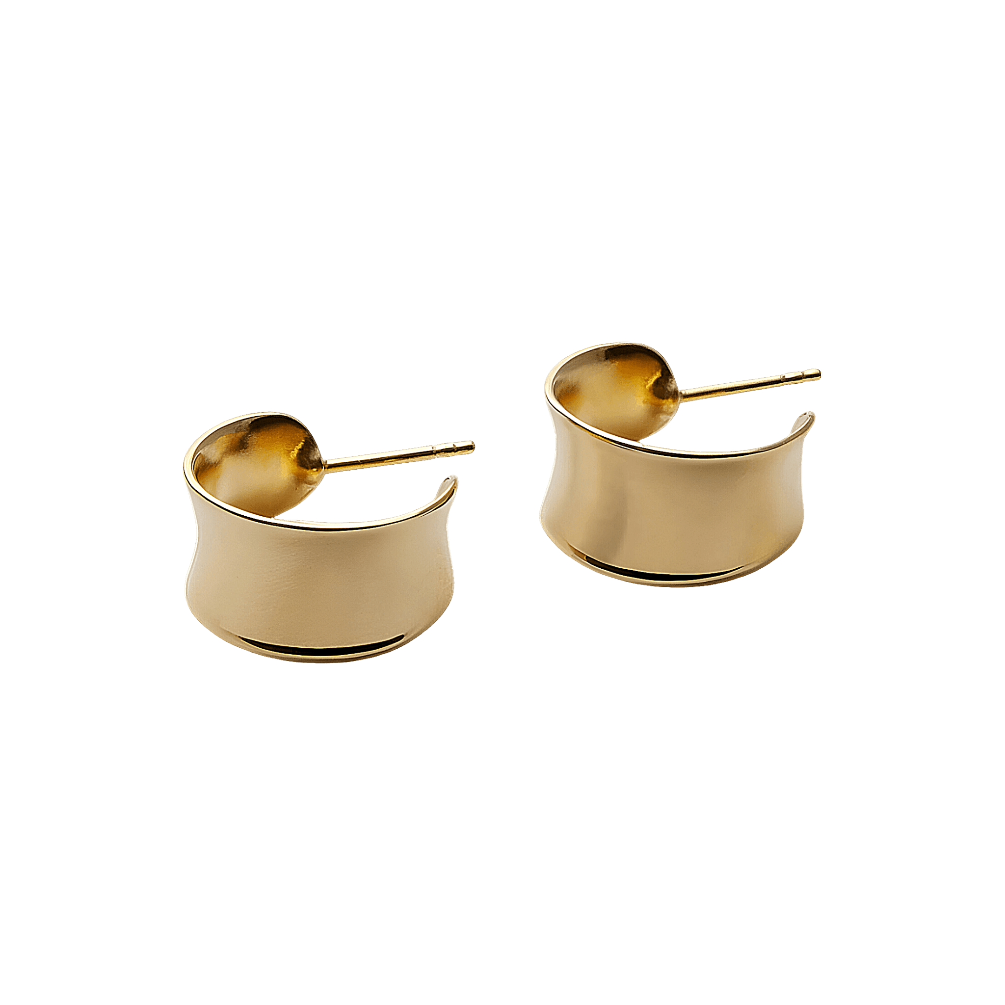 Pernille Corydon Creolen Reflection Hoops, vergoldet