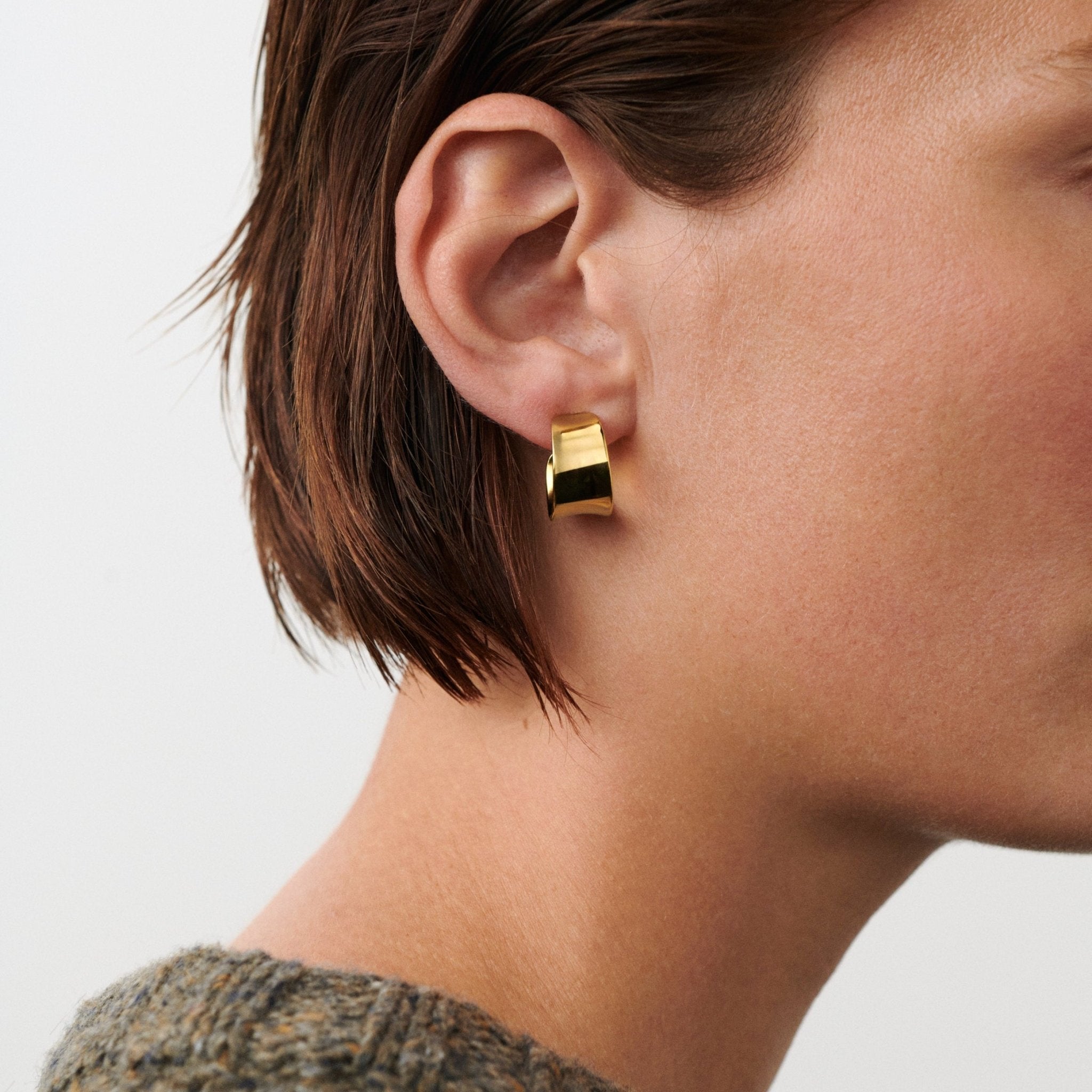 Pernille Corydon Creolen Reflection Hoops, vergoldet