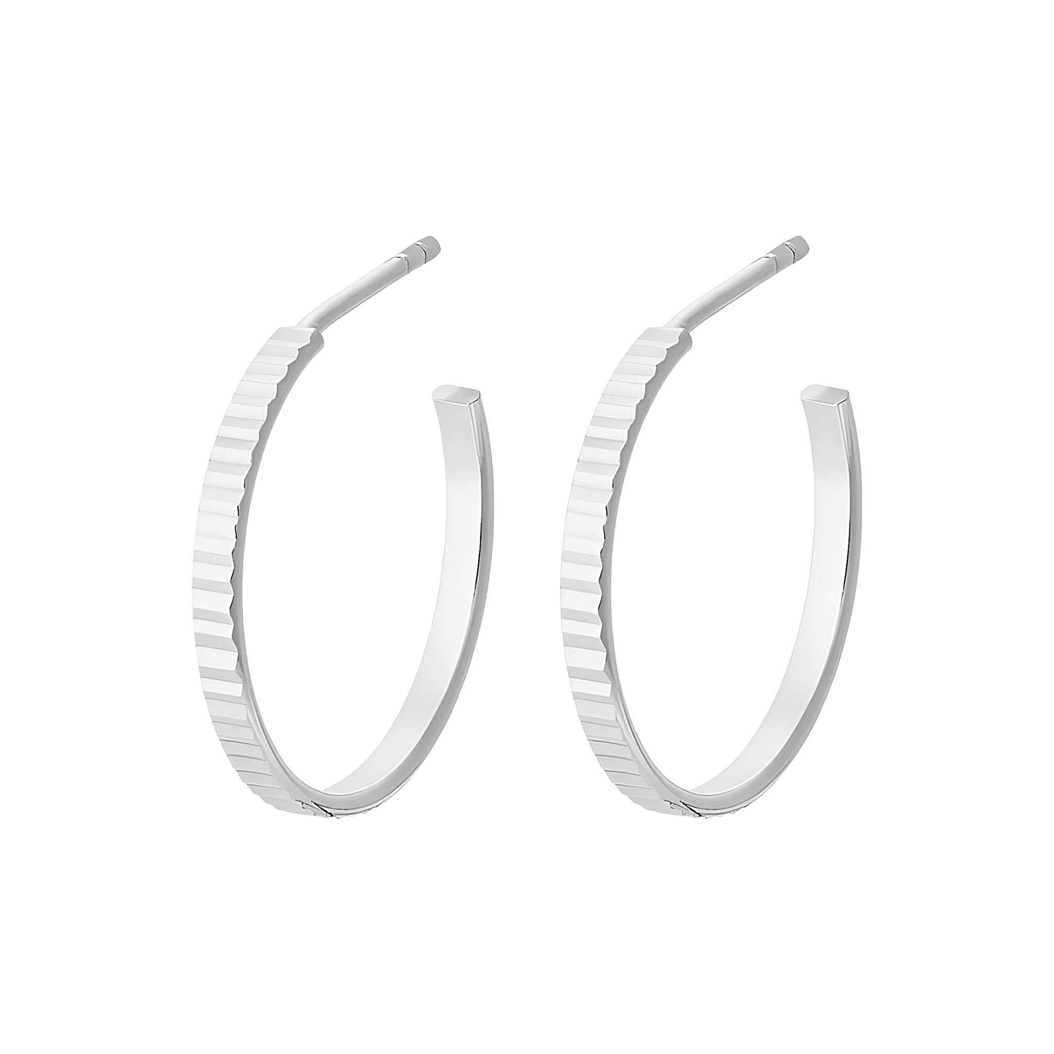 Pernille Corydon Creolen Sea Reflection Hoops, Silber