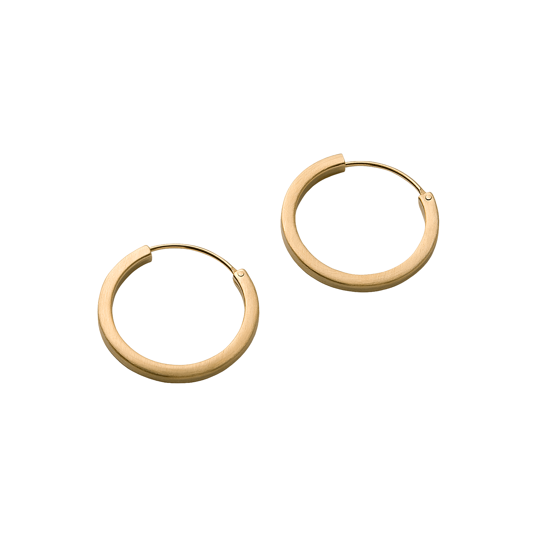 Pernille Corydon Creolen Small Circle Line, vergoldet