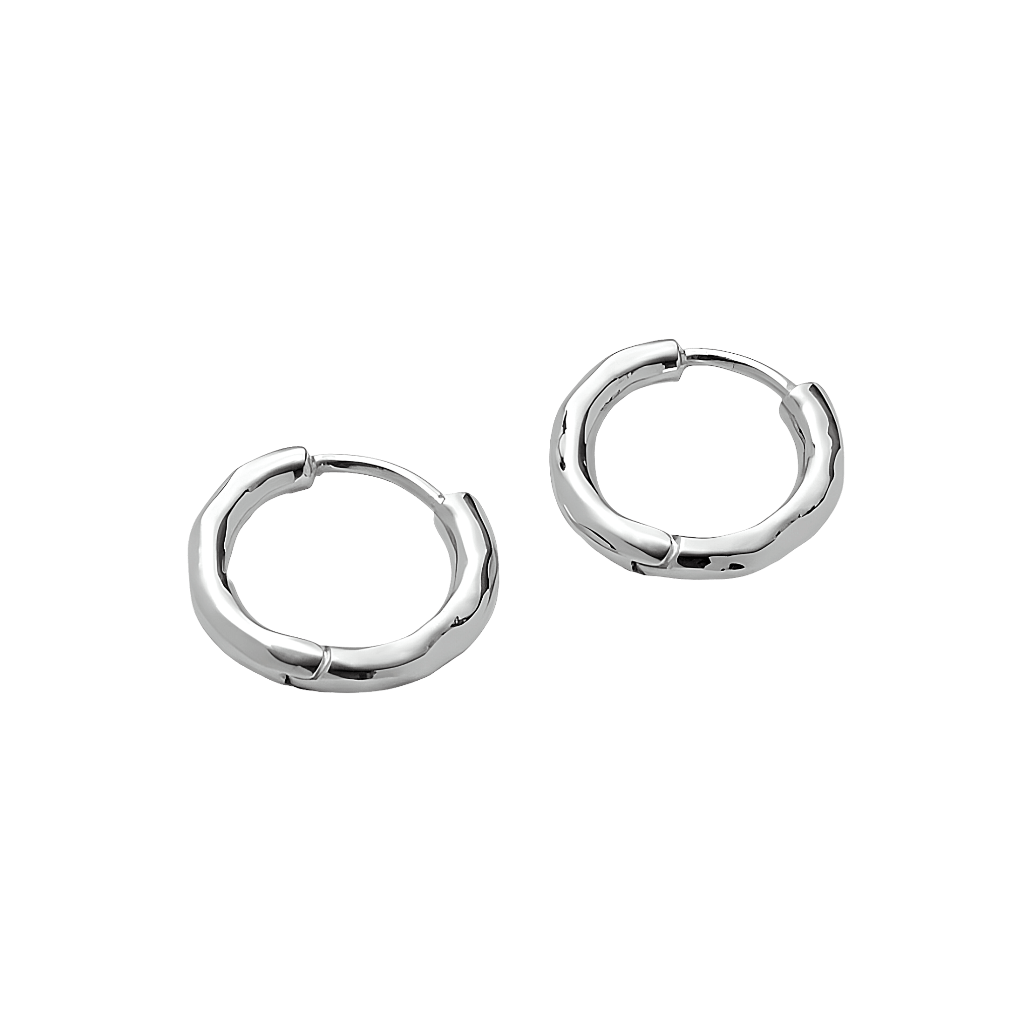 Pernille Corydon Creolen Small Spirit Huggies, versilbert