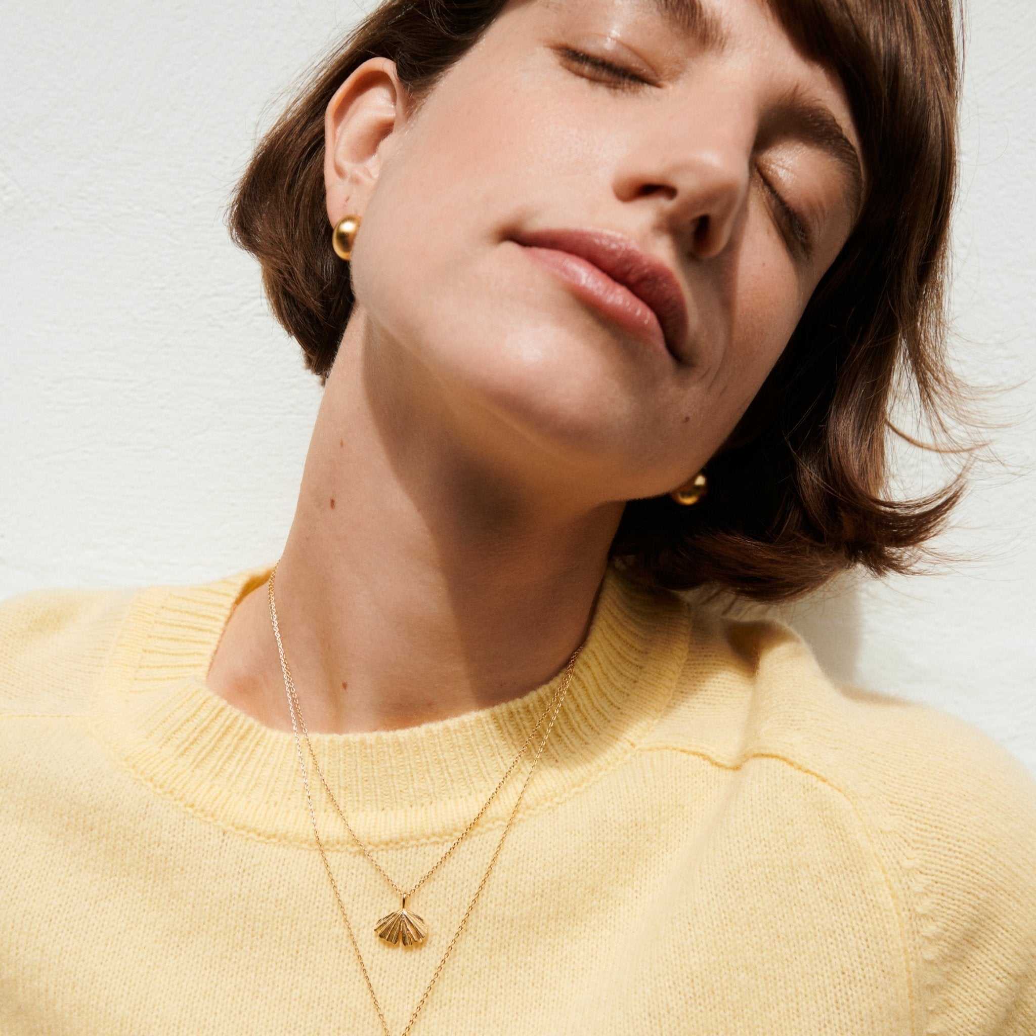 Pernille Corydon Kette Autumn Leaf, Silber