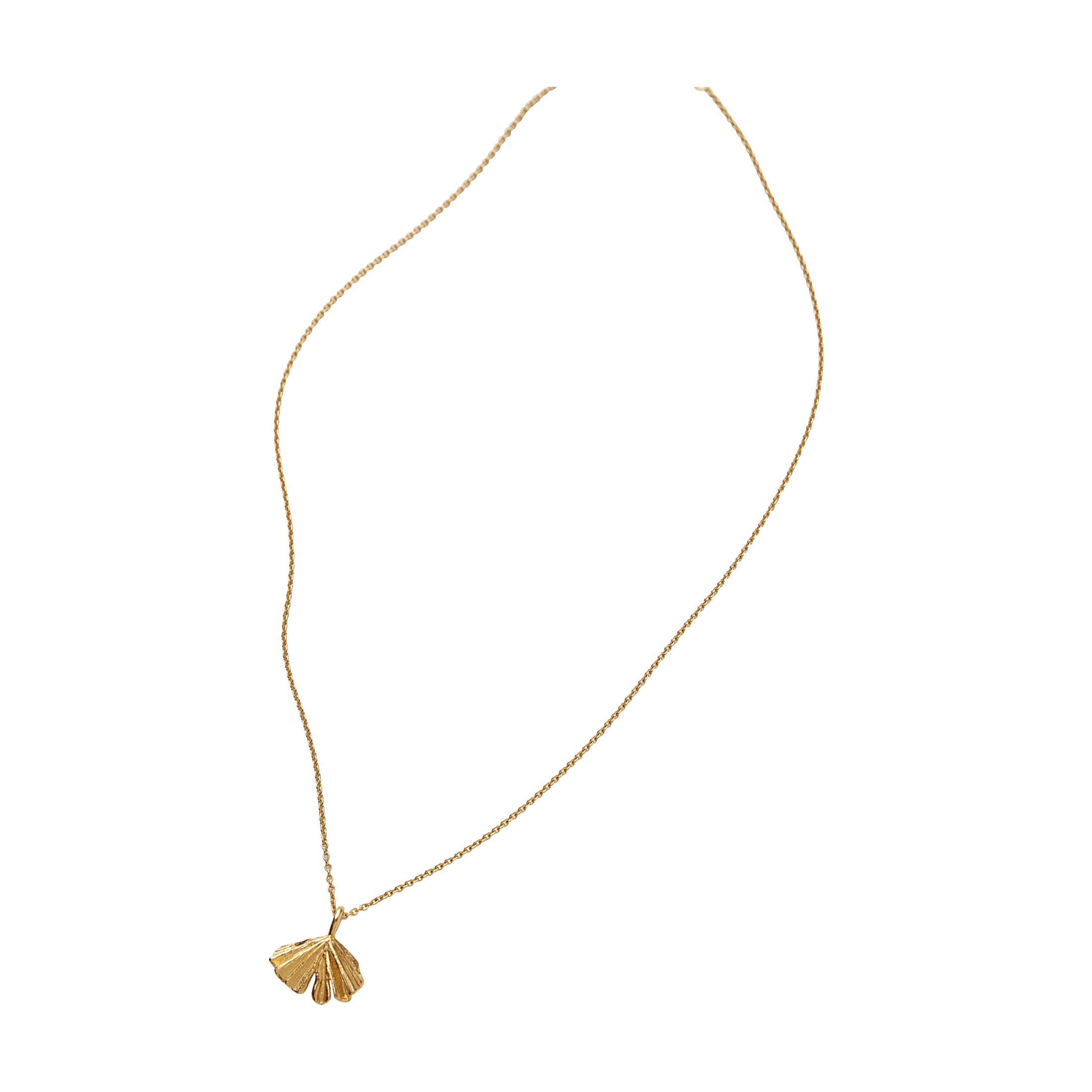 Pernille Corydon Kette Autumn Leaf, vergoldet