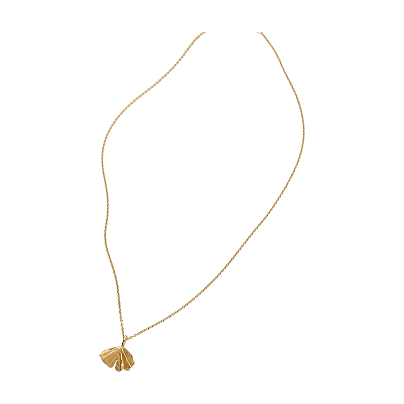 Pernille Corydon Kette Autumn Leaf, vergoldet