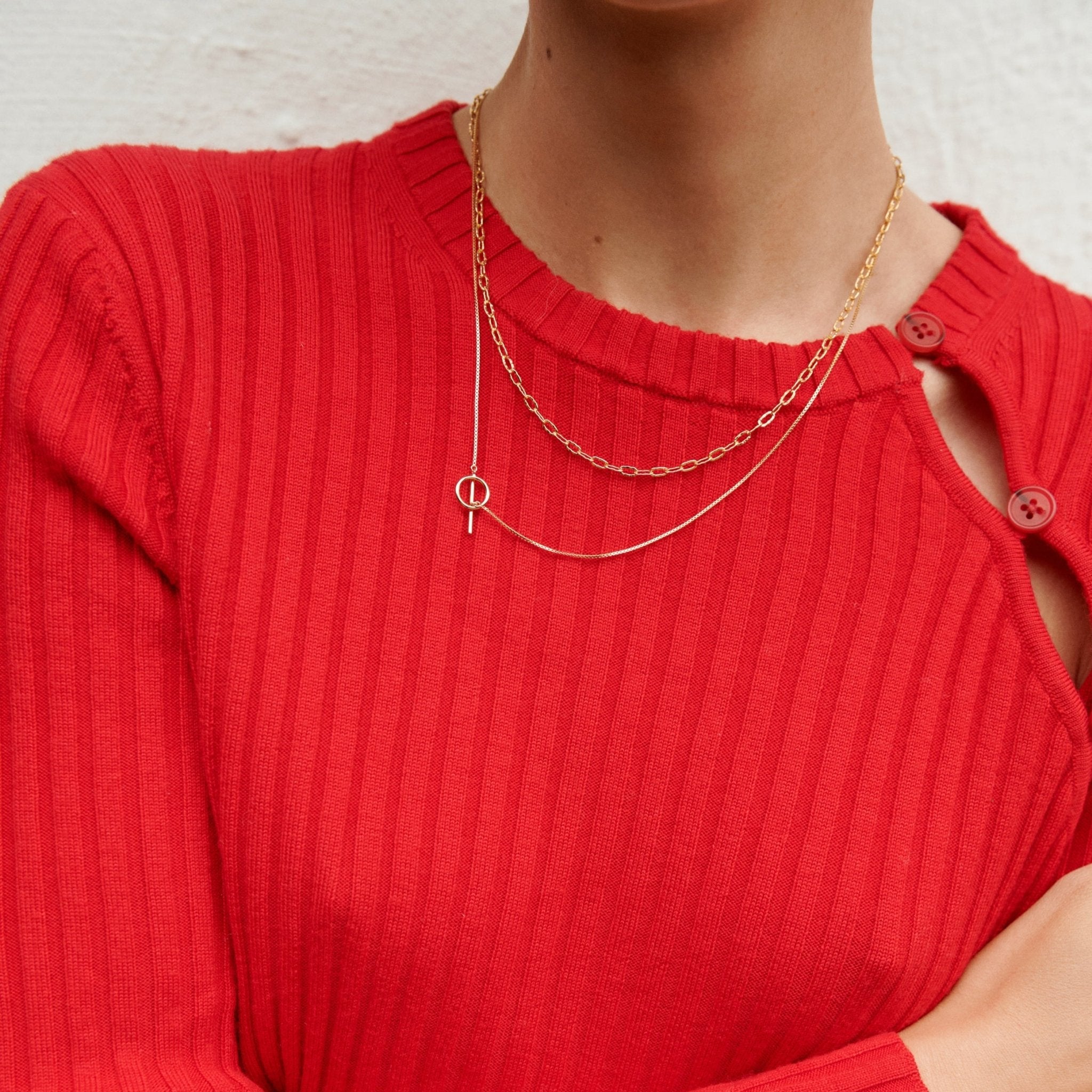 Pernille Corydon Kette Hope, vergoldet