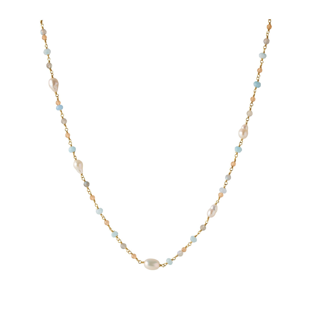 Pernille Corydon Kette Mellow Blue, Silber