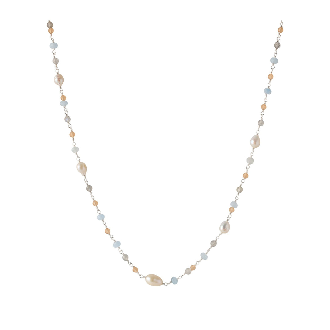 Pernille Corydon Kette Mellow Blue, Silber