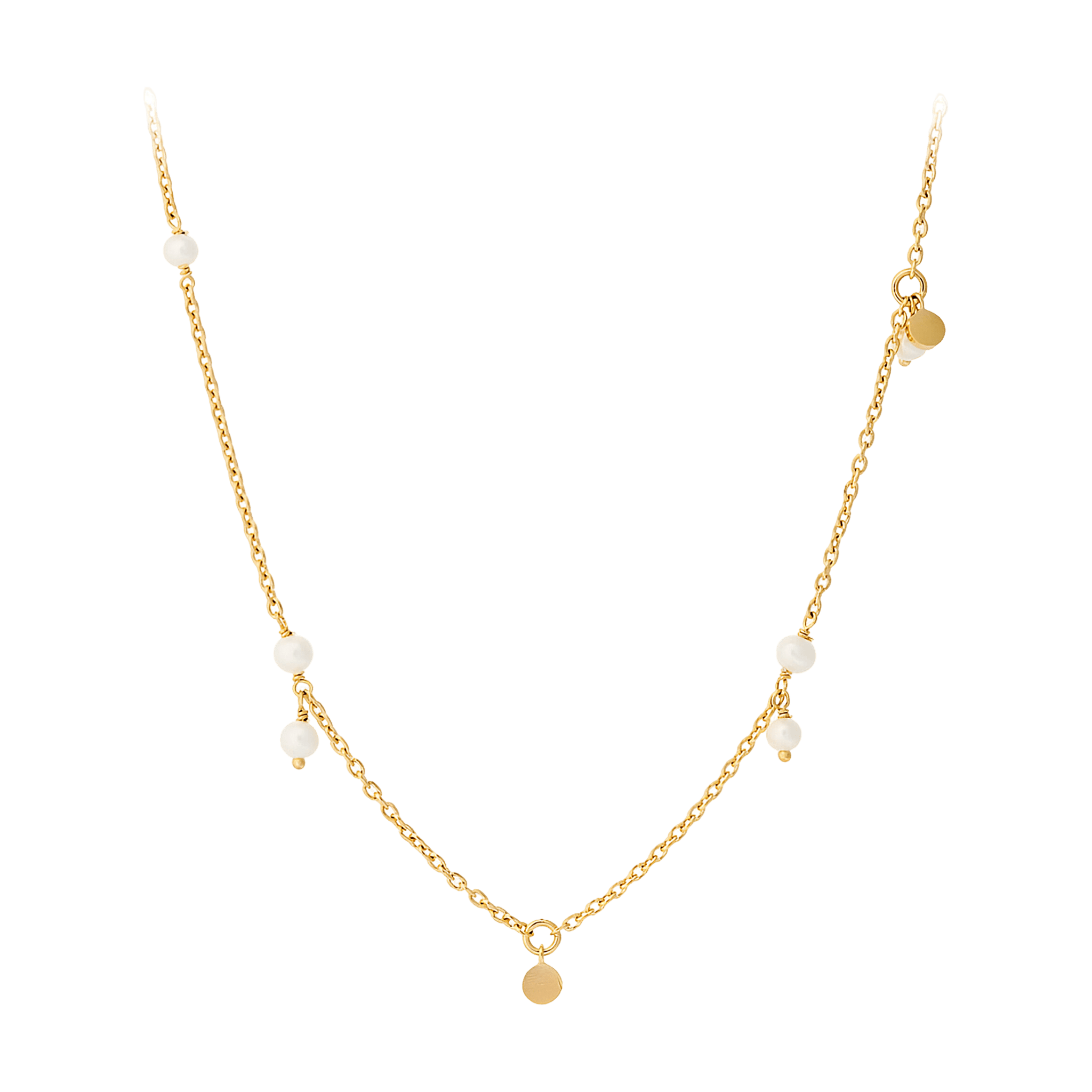 Pernille Corydon Kette Ocean Pearl, vergoldet