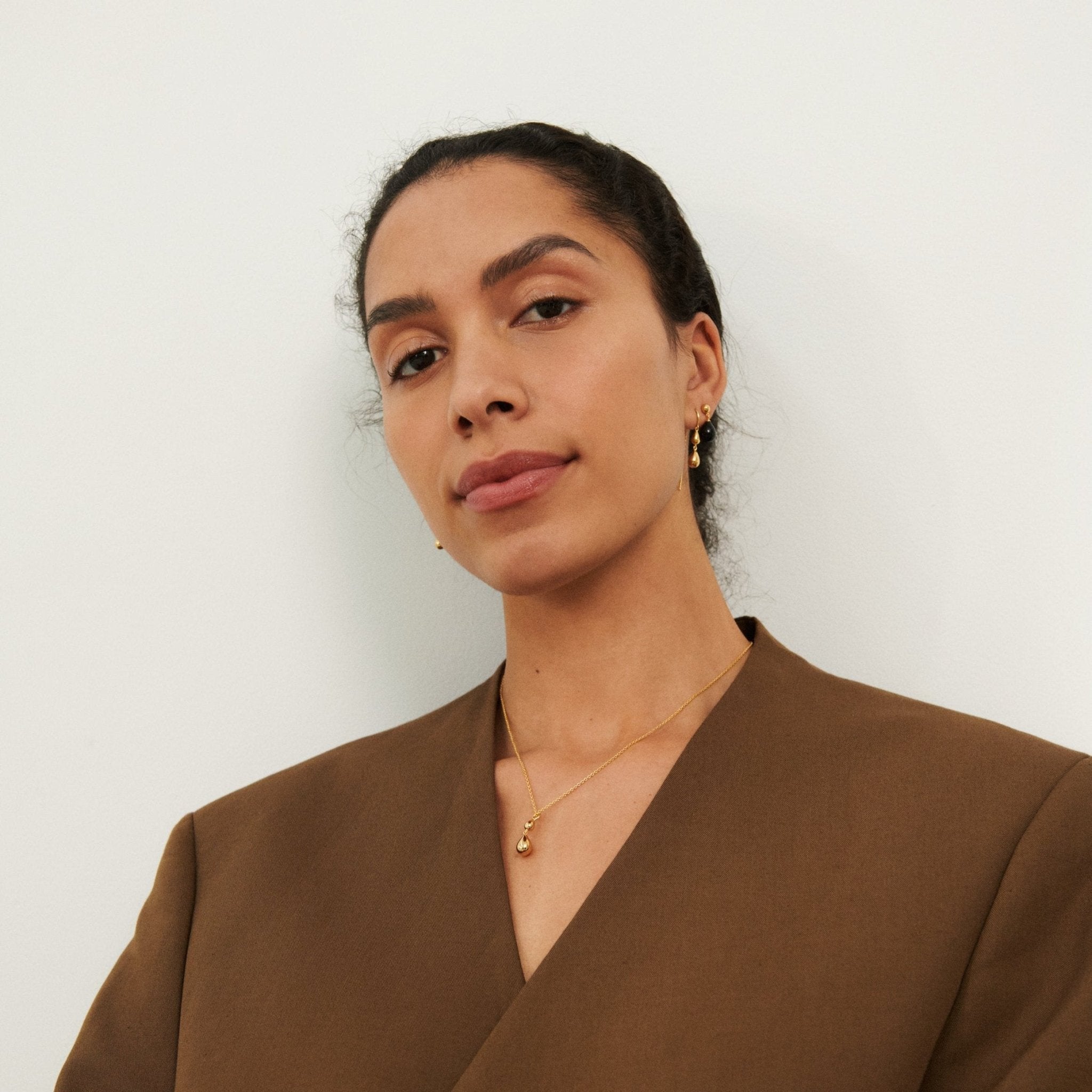 Pernille Corydon Kette Rain, vergoldet