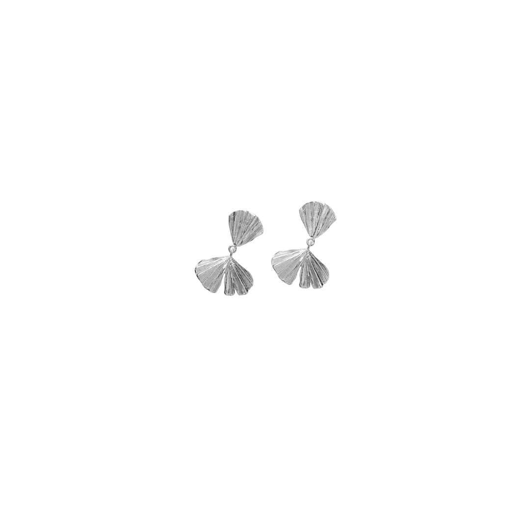 Pernille Corydon Ohrringe Autumn Leaf, Silber