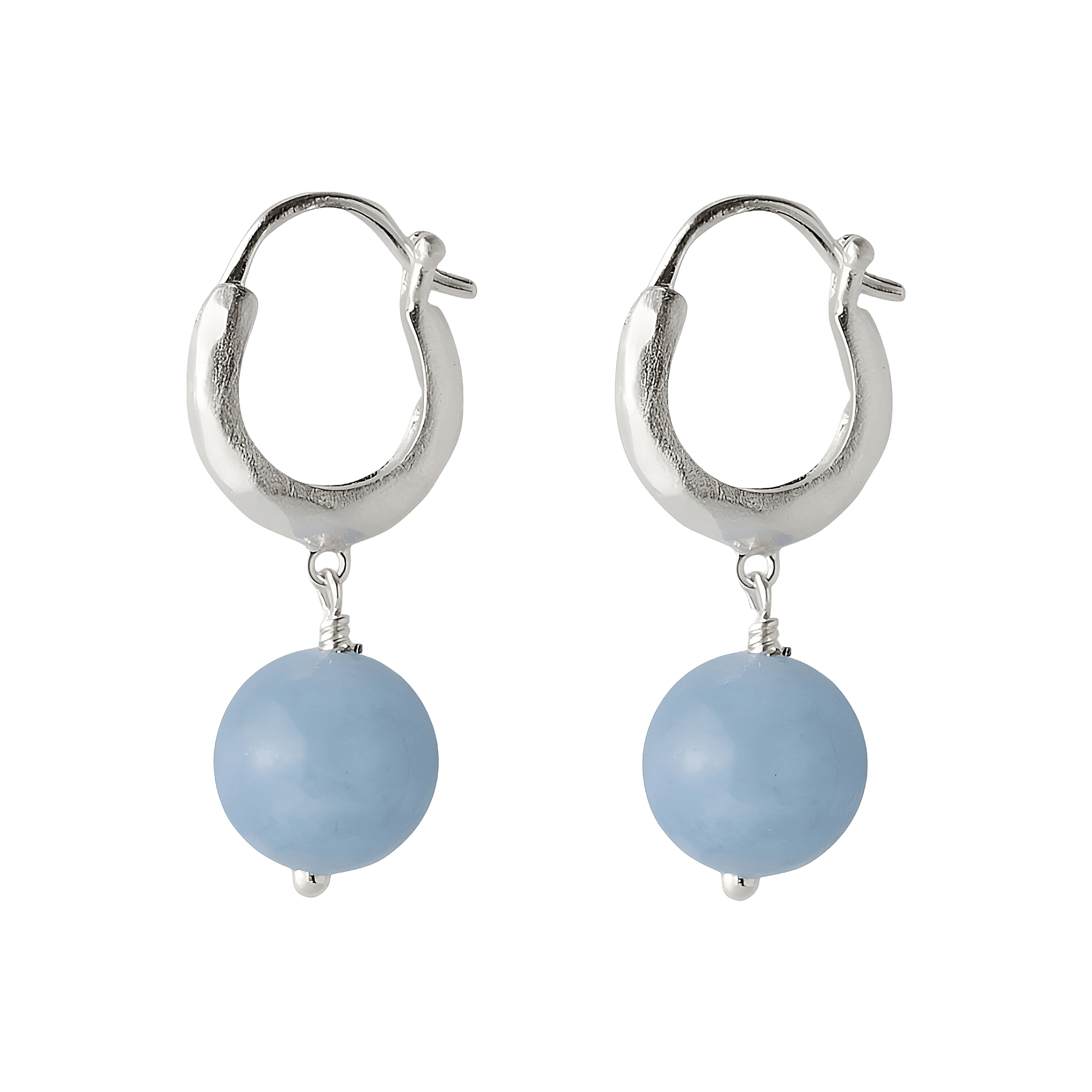 Pernille Corydon Ohrringe Blue Sky, Silber