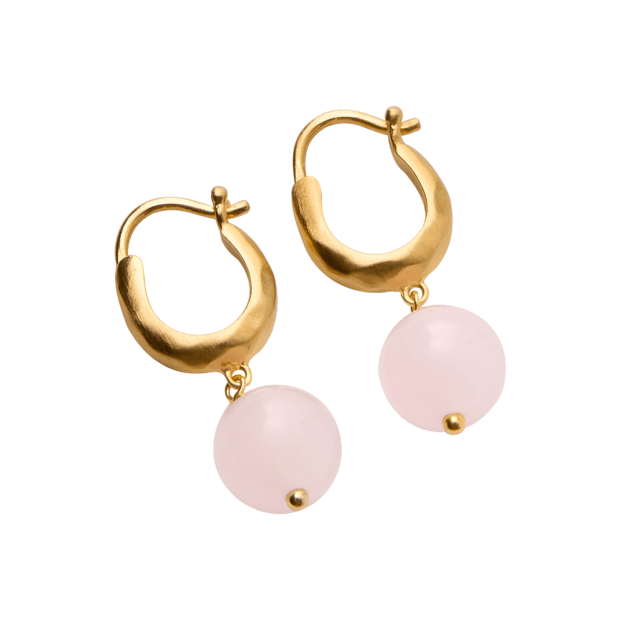 Pernille Corydon Ohrringe Blush, vergoldet