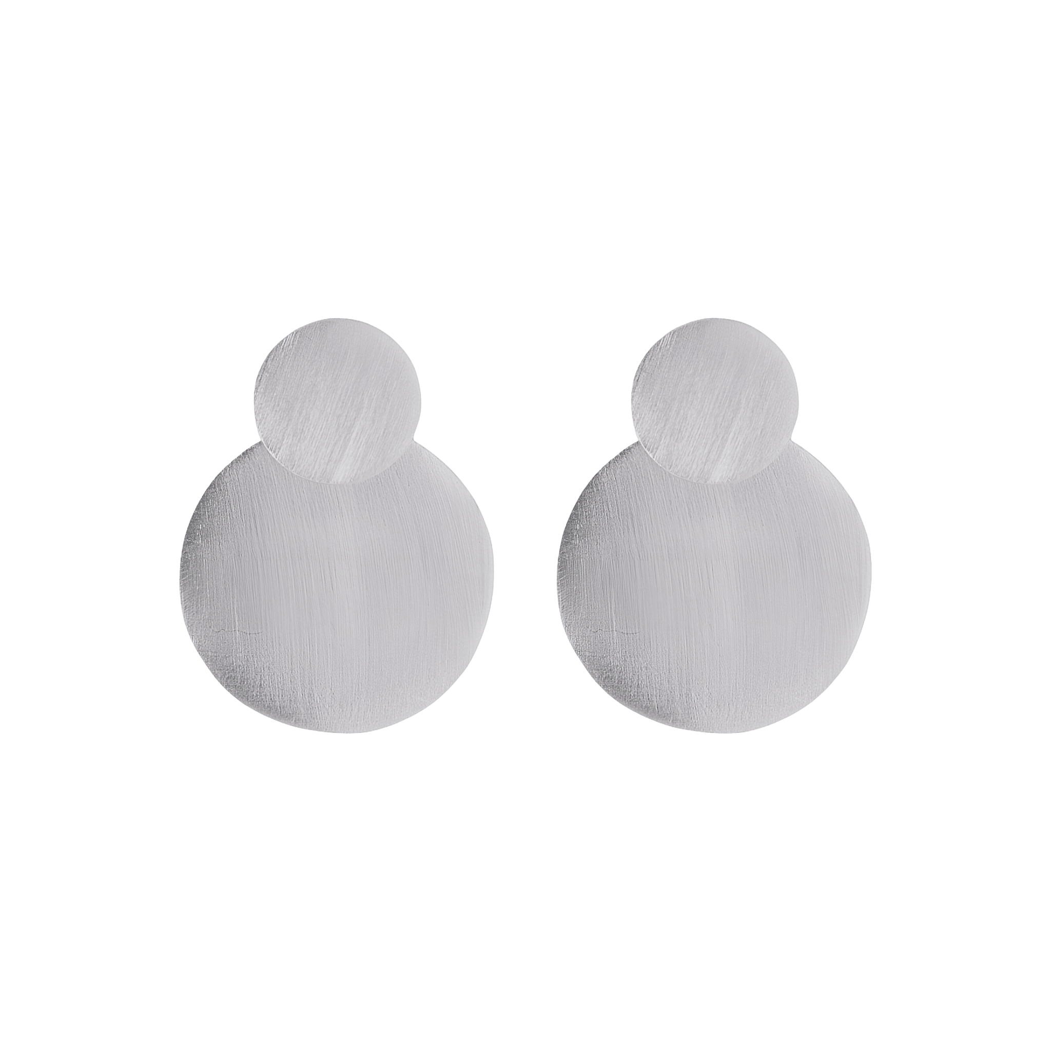 Pernille Corydon Ohrringe Double Coin, Silber