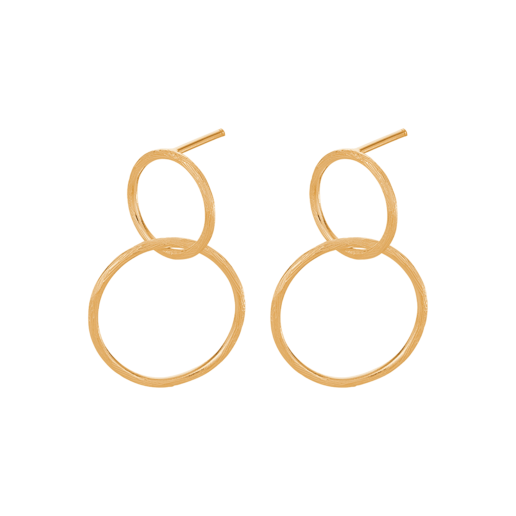 Pernille Corydon Ohrringe Double, vergoldet