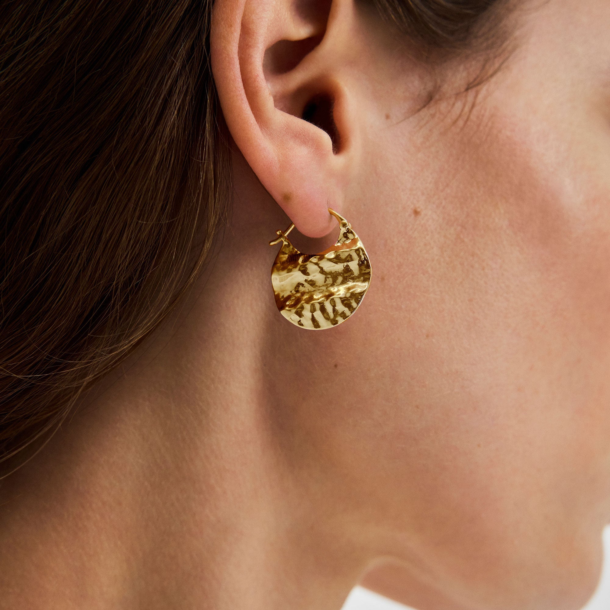 Pernille Corydon Ohrringe Halo, vergoldet