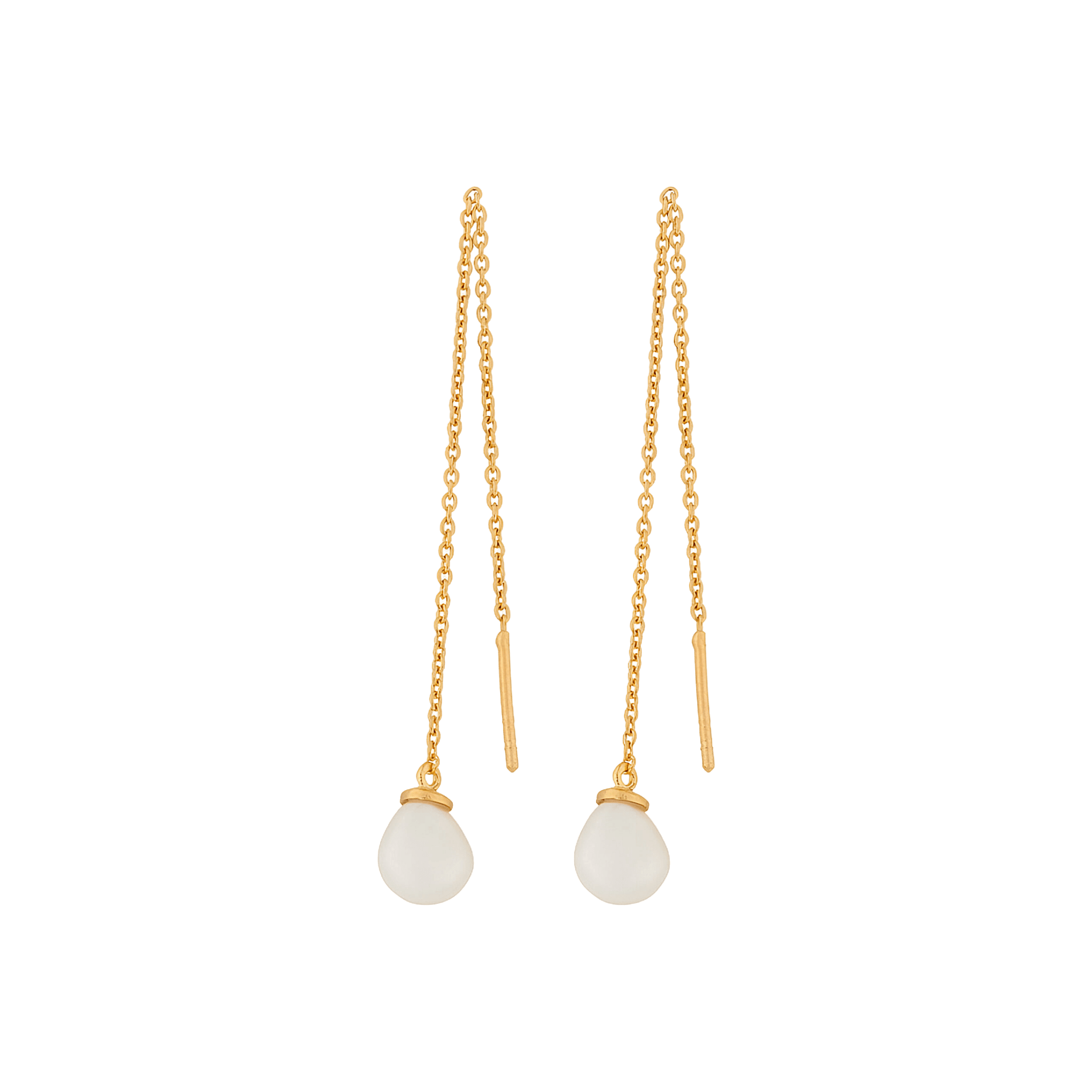 Pernille Corydon Ohrringe Lagoon Earchains, vergoldet