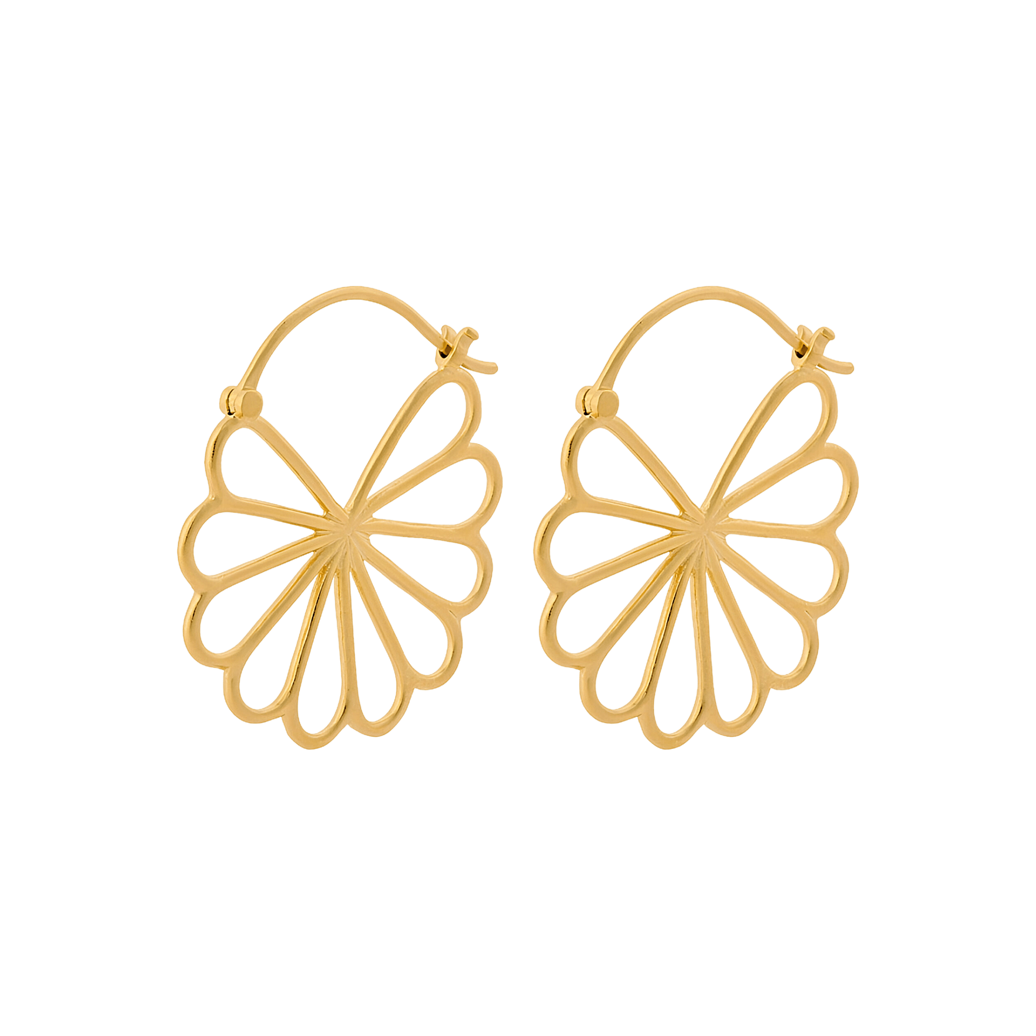 Pernille Corydon Ohrringe Large Bellis, vergoldet