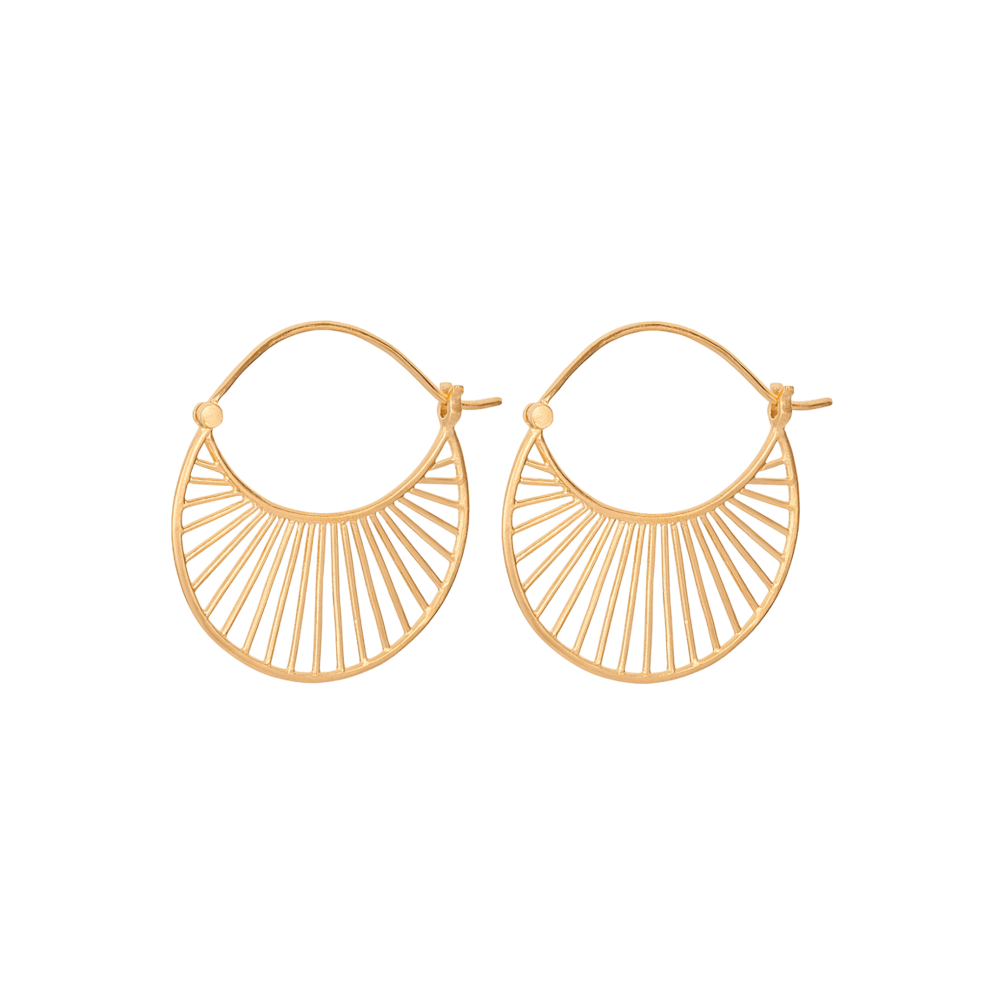 Pernille Corydon Ohrringe Large Daylight, vergoldet