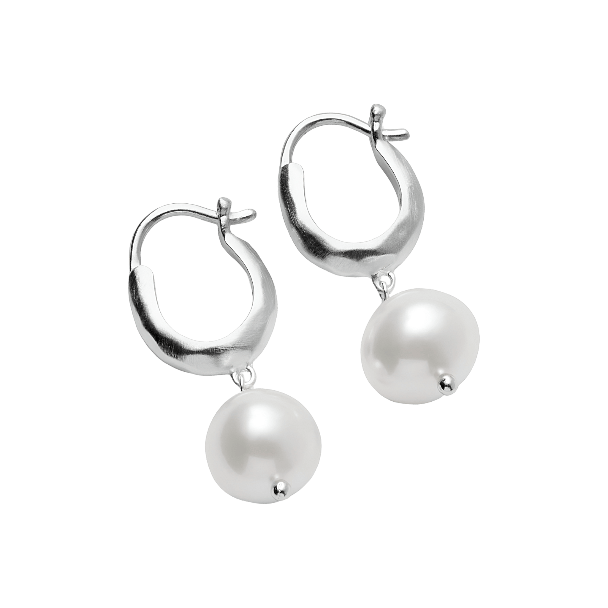 Pernille Corydon Ohrringe Pearl Blossom, Silber