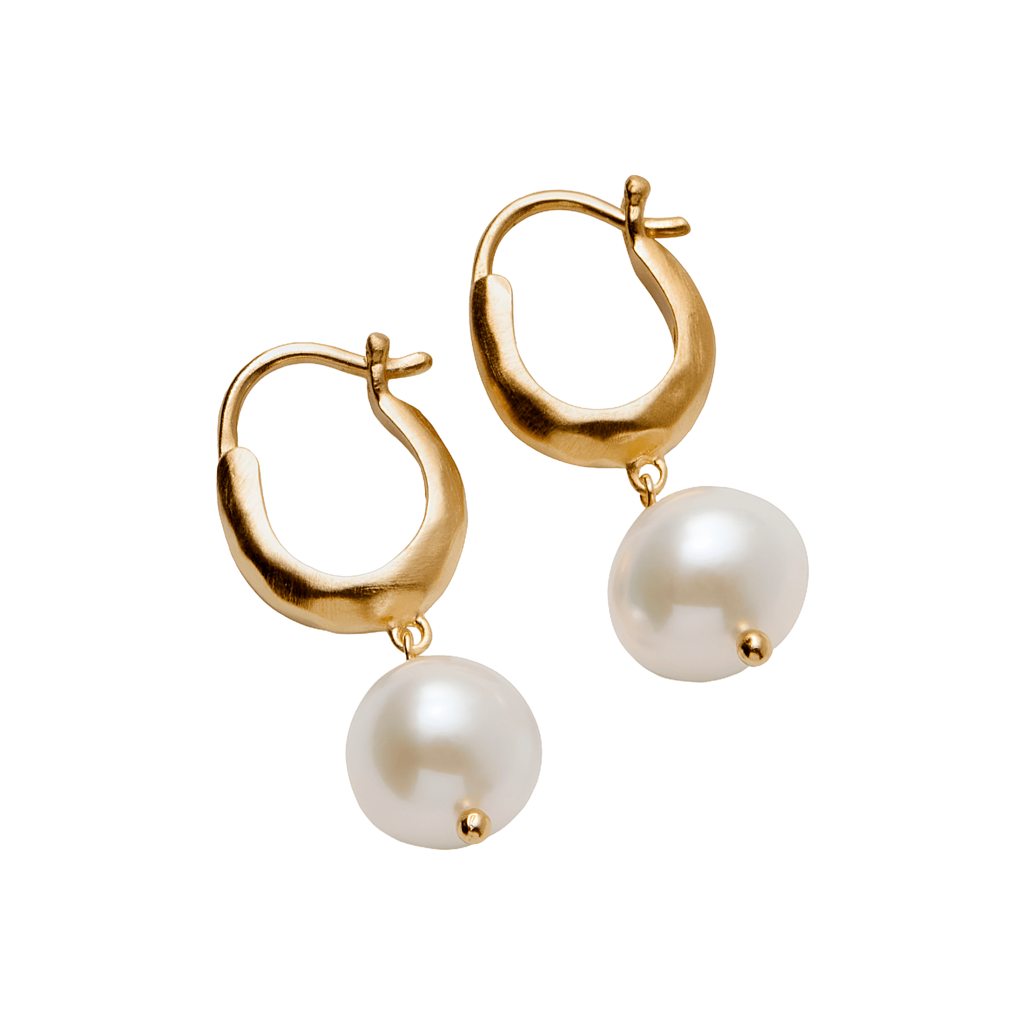 Pernille Corydon Ohrringe Pearl Blossom, vergoldet