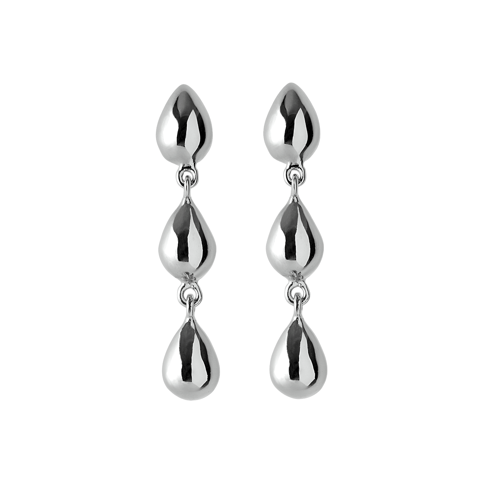 Pernille Corydon Ohrringe Rain, Silber