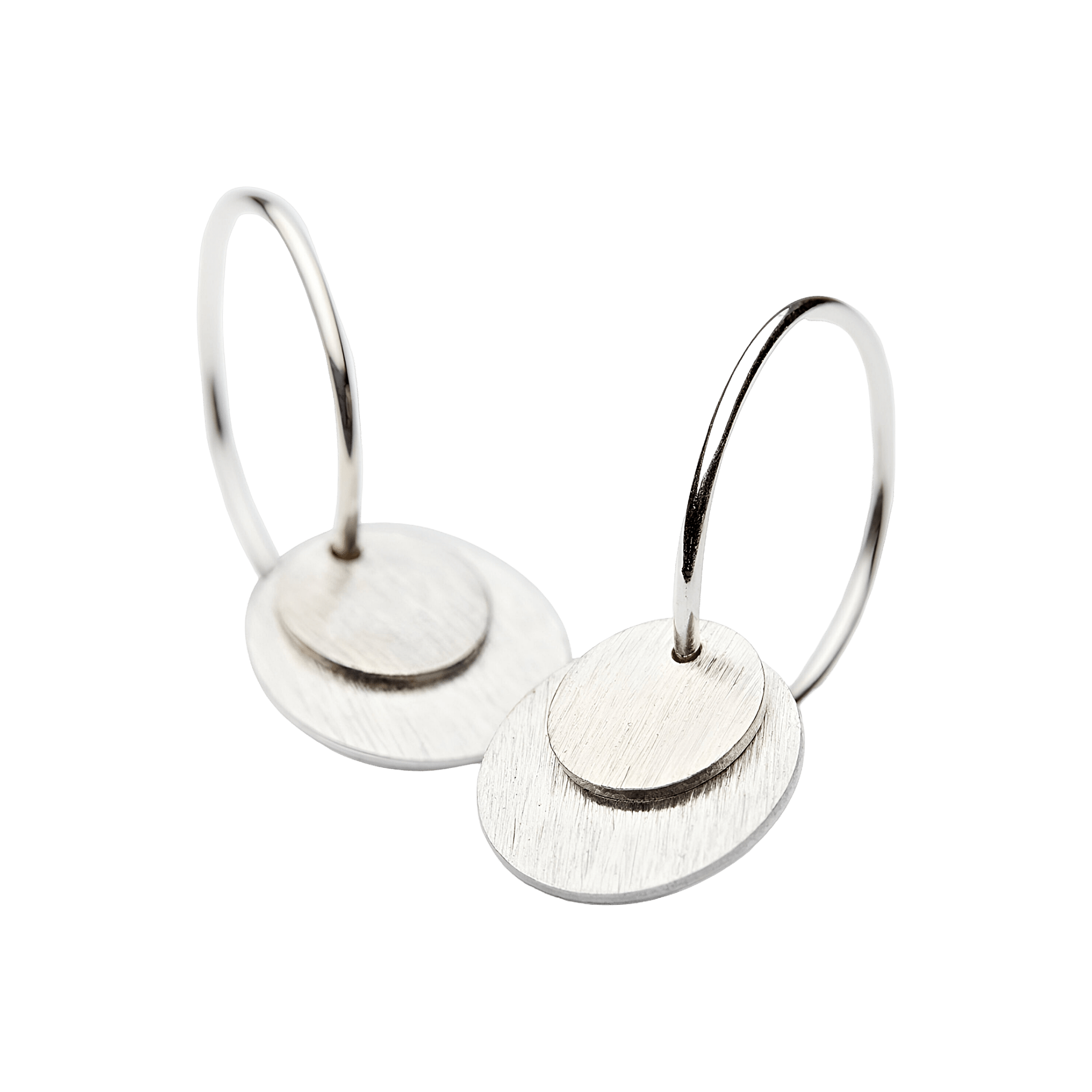 Pernille Corydon Ohrringe Small Coin, Silber