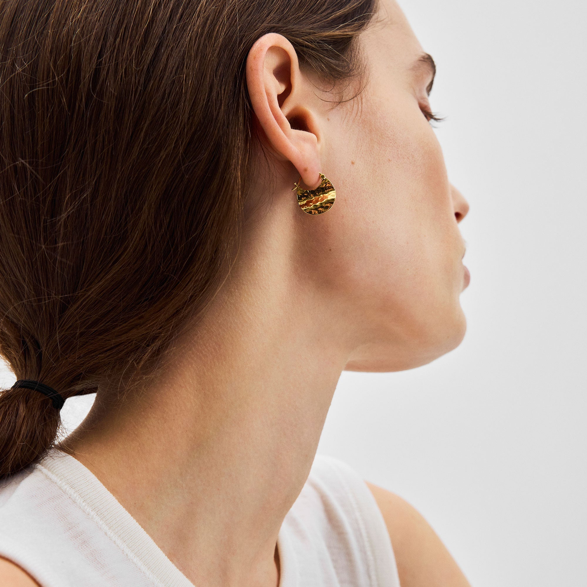 Pernille Corydon Ohrringe Small Halo, vergoldet