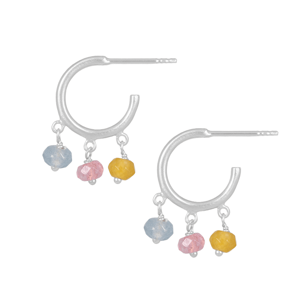 Pernille Corydon Ohrringe Sunset Hoops, Silber