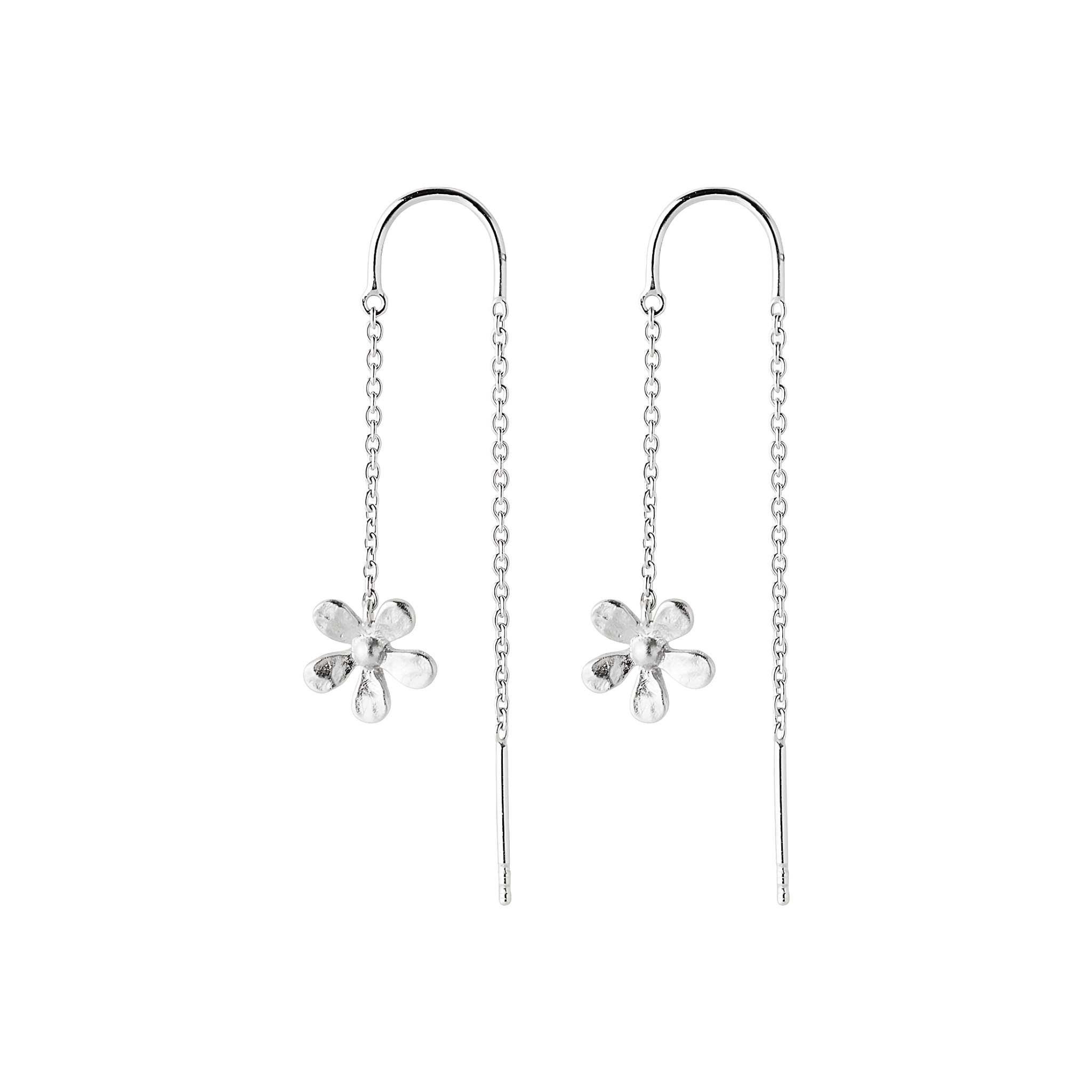 Pernille Corydon Ohrringe Wild Poppy Earchains, Silber