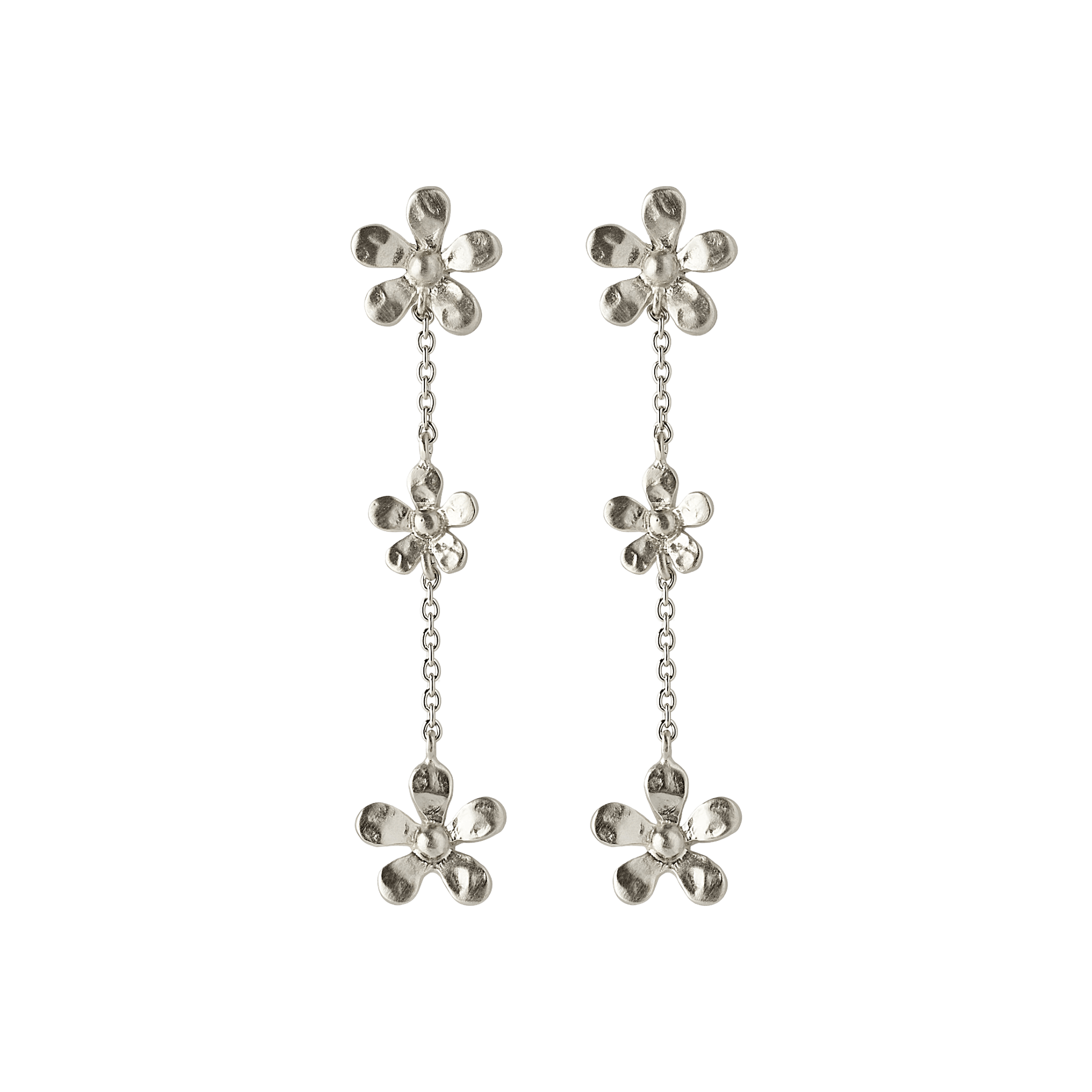 Pernille Corydon Ohrringe Wild Poppy, Silber