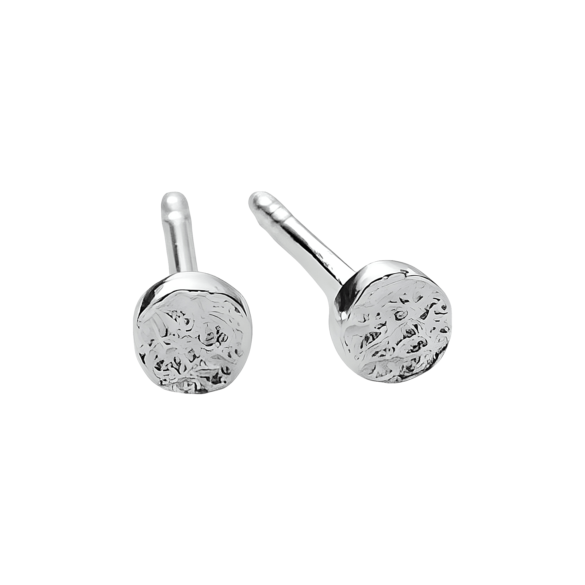 Pernille Corydon Ohrstecker Micro Nature, Silber