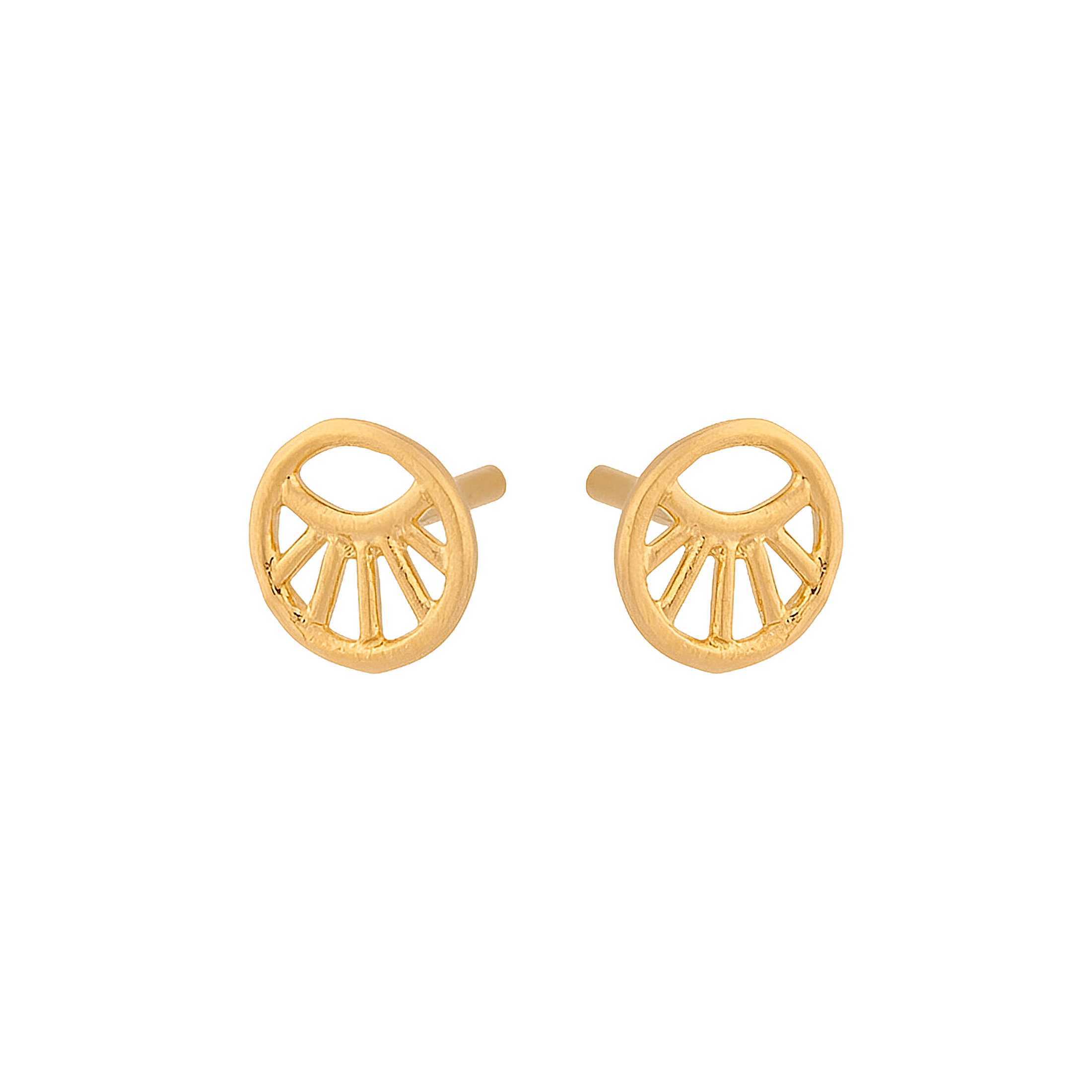 Pernille Corydon Ohrstecker Mini Daylight, vergoldet