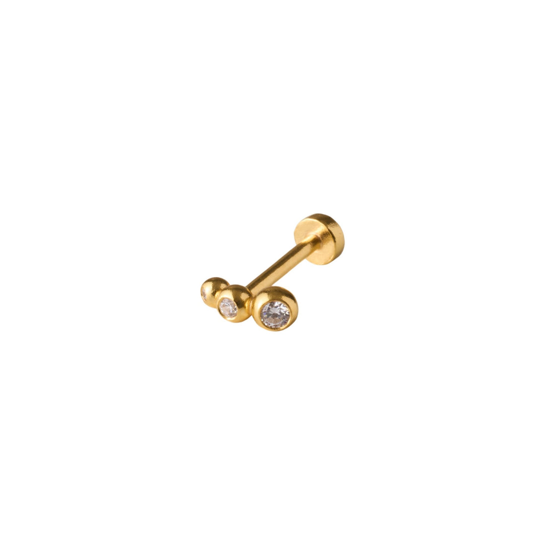 Pernille Corydon Ohrstecker Sirius Helix Piercing, vergoldet