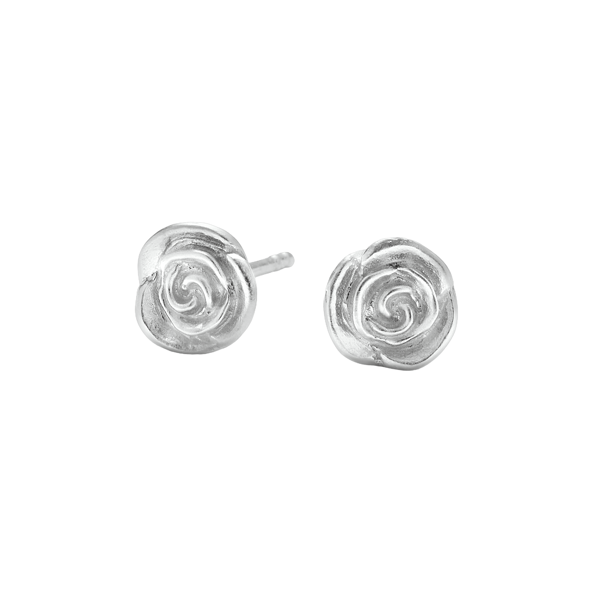 Pernille Corydon Ohrstecker Small Rose, Silber