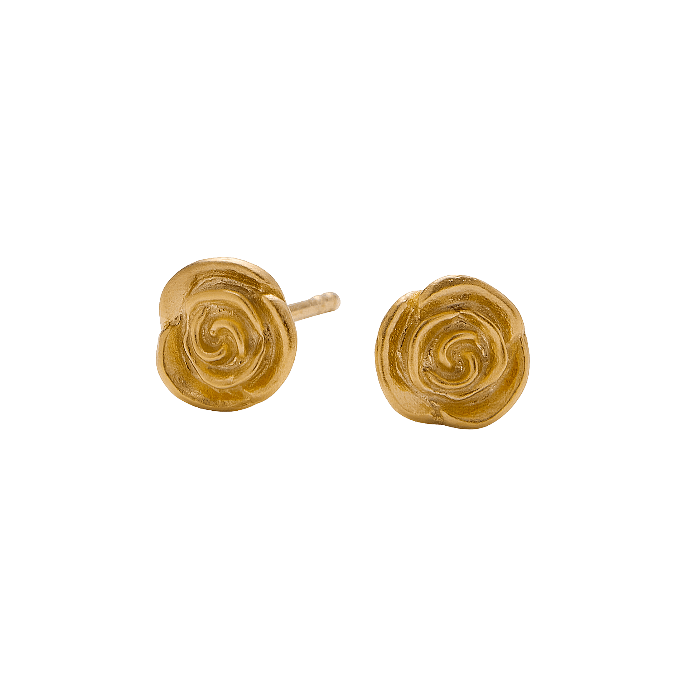 Pernille Corydon Ohrstecker Small Rose, vergoldet