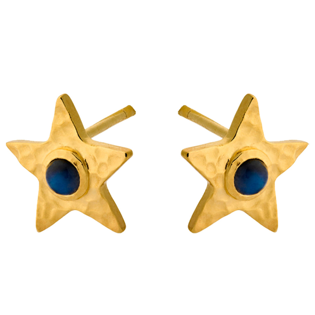 Pernille Corydon Ohrstecker Twinkling Star, vergoldet