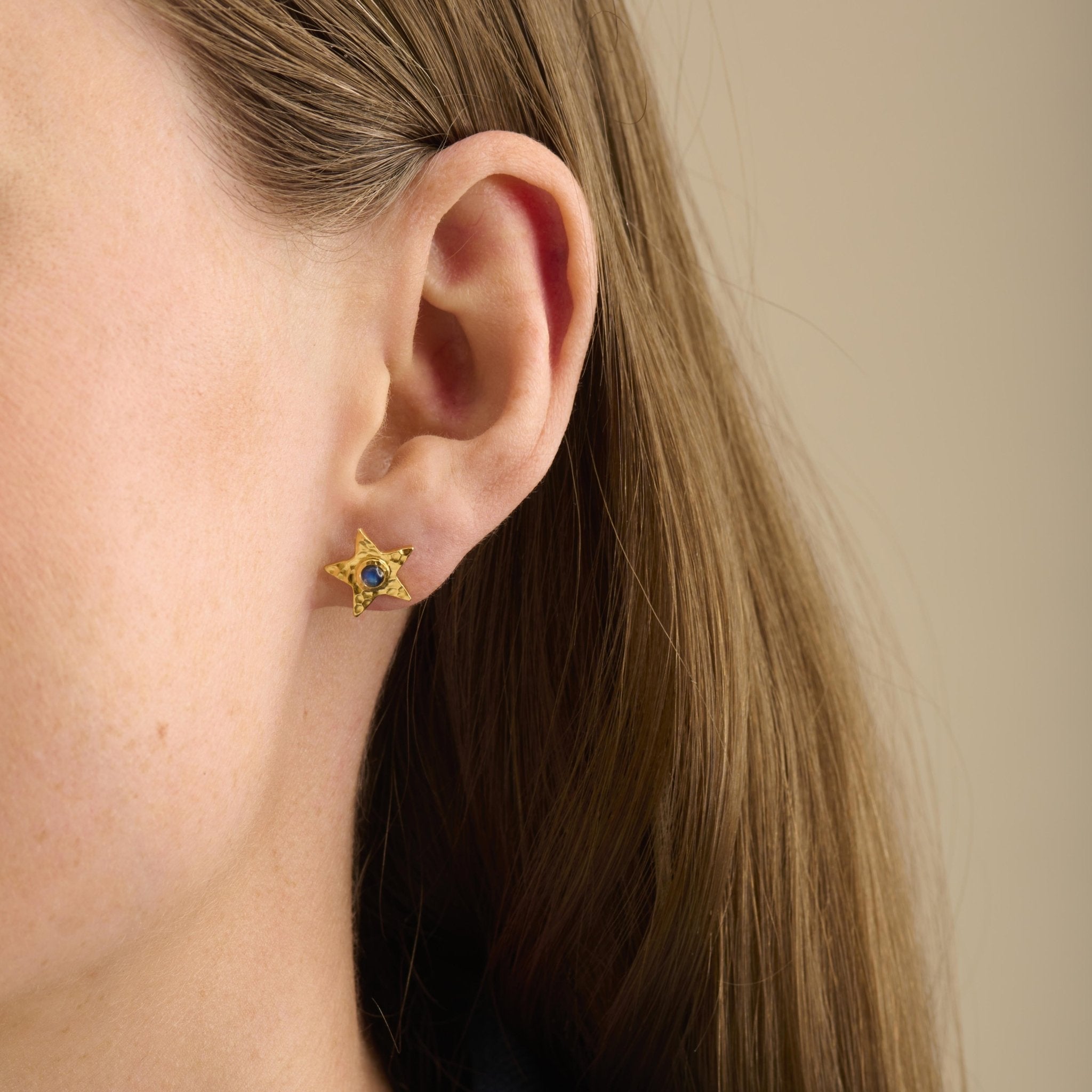 Pernille Corydon Ohrstecker Twinkling Star, vergoldet
